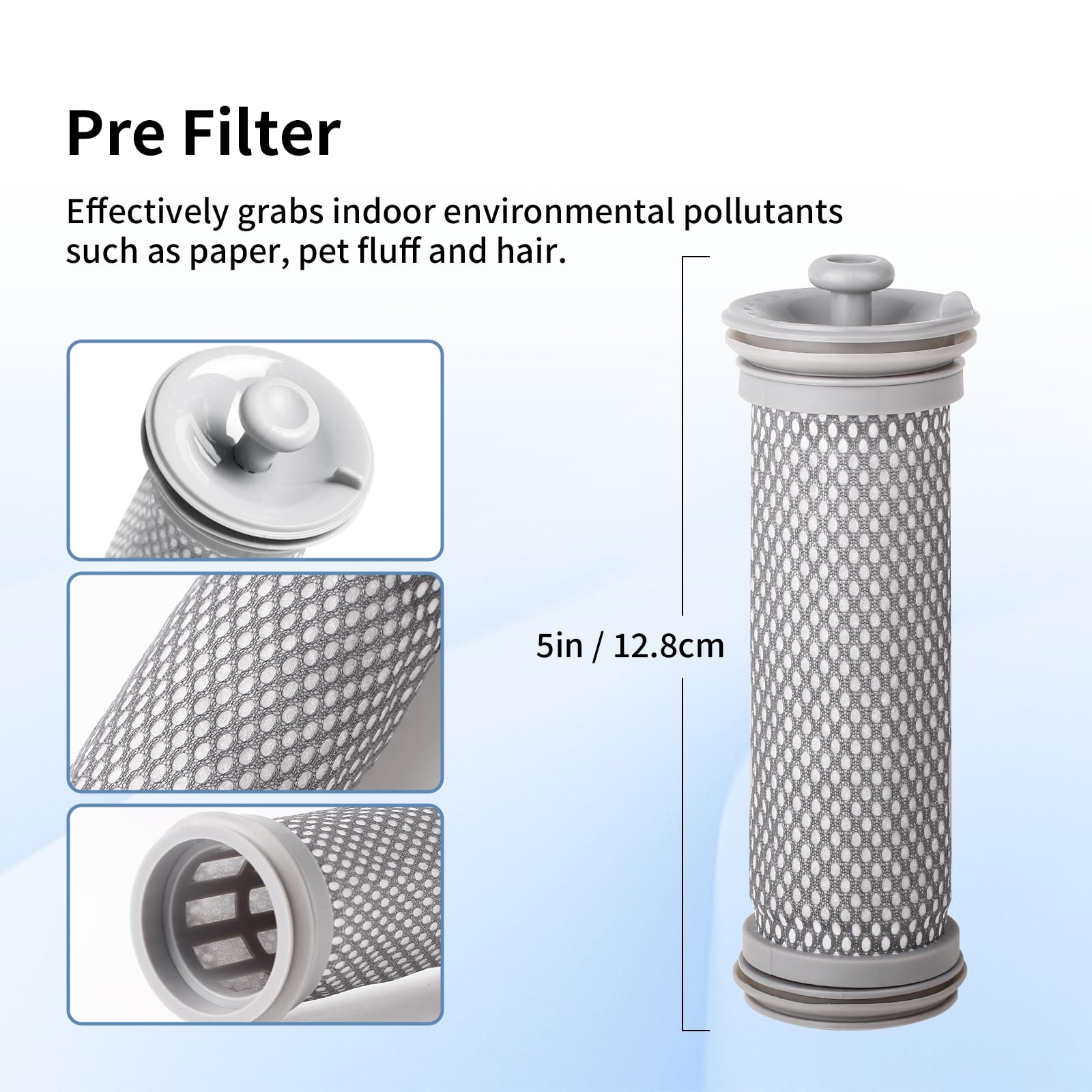 4 Pack Vacuum Filter Replacement Kit Compatible With Tineco A10 Hero,A11 Hero,Pure One S11,Pure One S12,Powerhero 11 Snap,S12 Pr