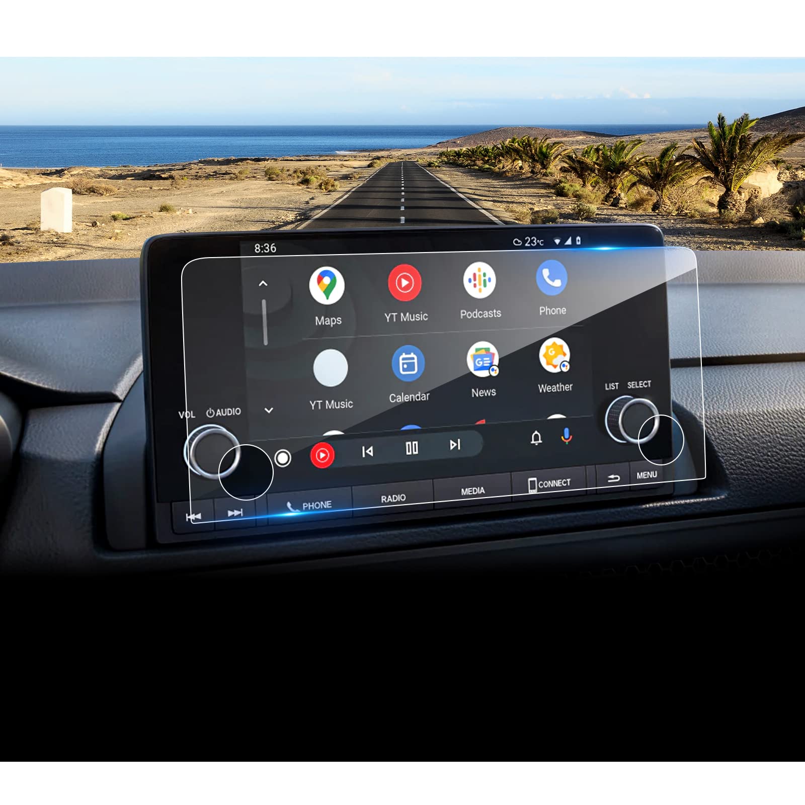 Coleya For 2023 2024 2025 Honda Crv Screen Protector, For Honda Crv (Lx/Ex/Sport Hybrid) 7 Inch Touch Screen, 9H Tempered Glass