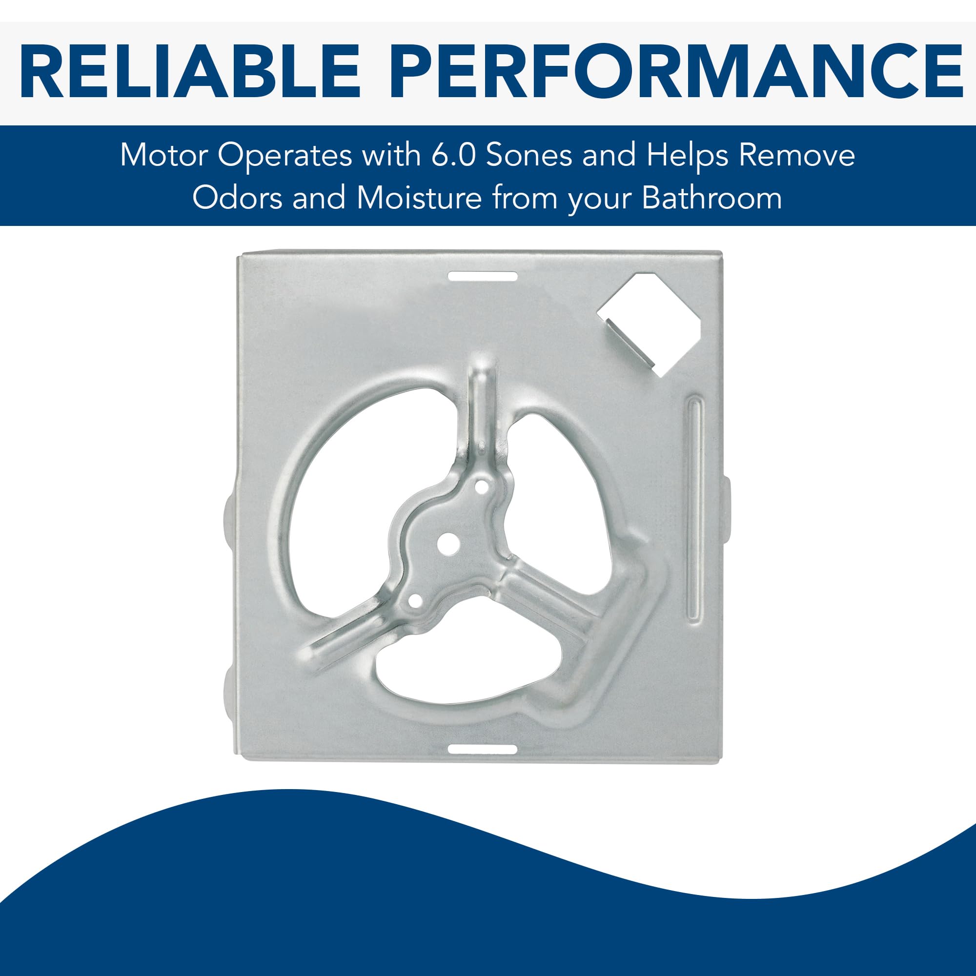 Broan-NuTone RE70BN Bathroom Exhaust Fan Motor Kit, 70 CFM, Easy DIY Replacement, Aluminium, Metal