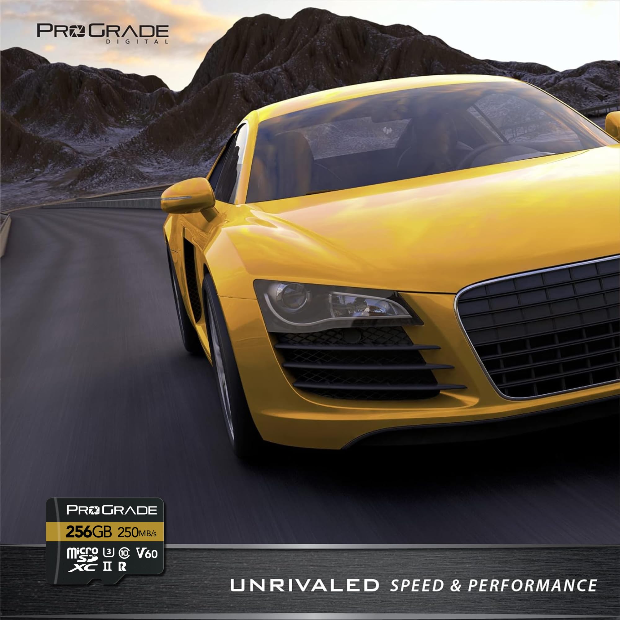 Microsd Card V60 (256Gb)   Tested To Work With Full Size Sd Card Devices | Up To 250Mb/S Read, 130Mb/S Write By Prograde Digital