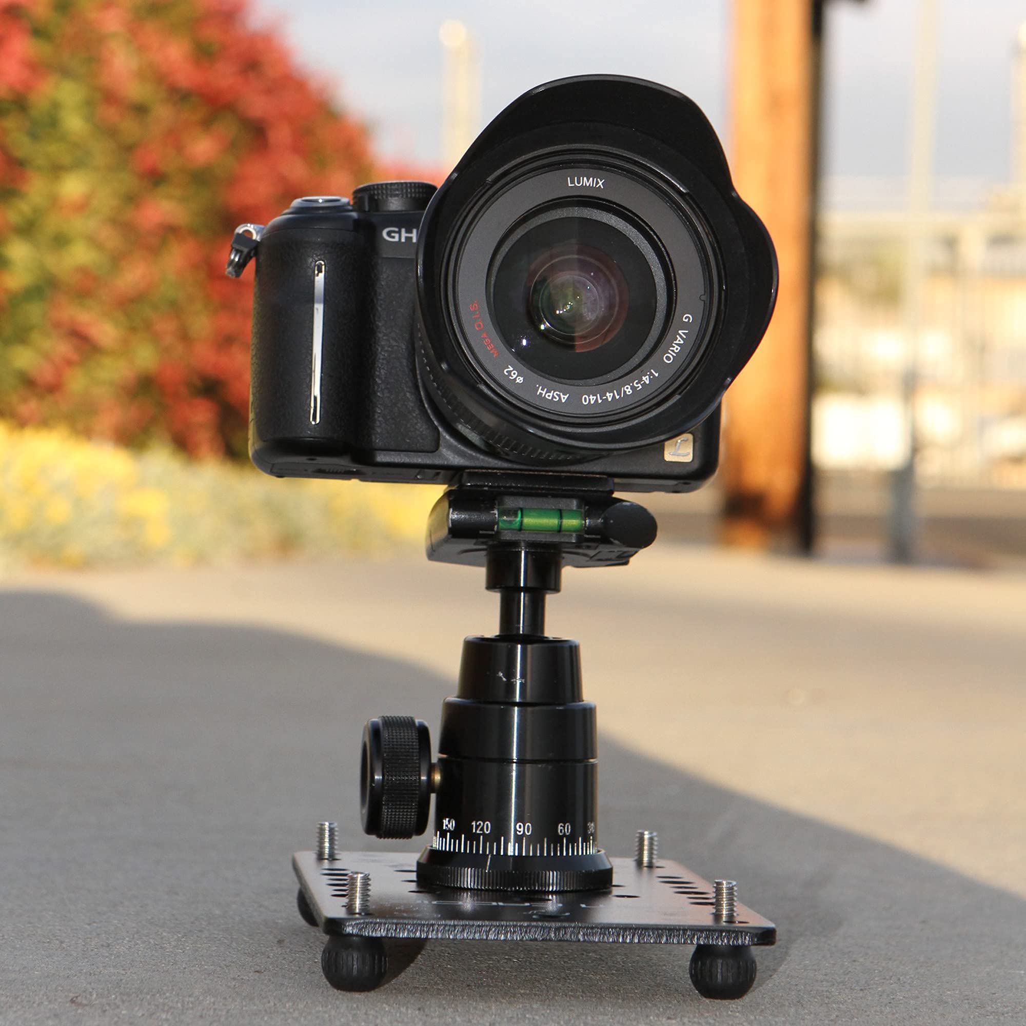 Cam Caddie Ultra Flat Low Angle Cheese Plate Pod/Tripod Mount For Dslr, Mirrorless And Action Cameras
