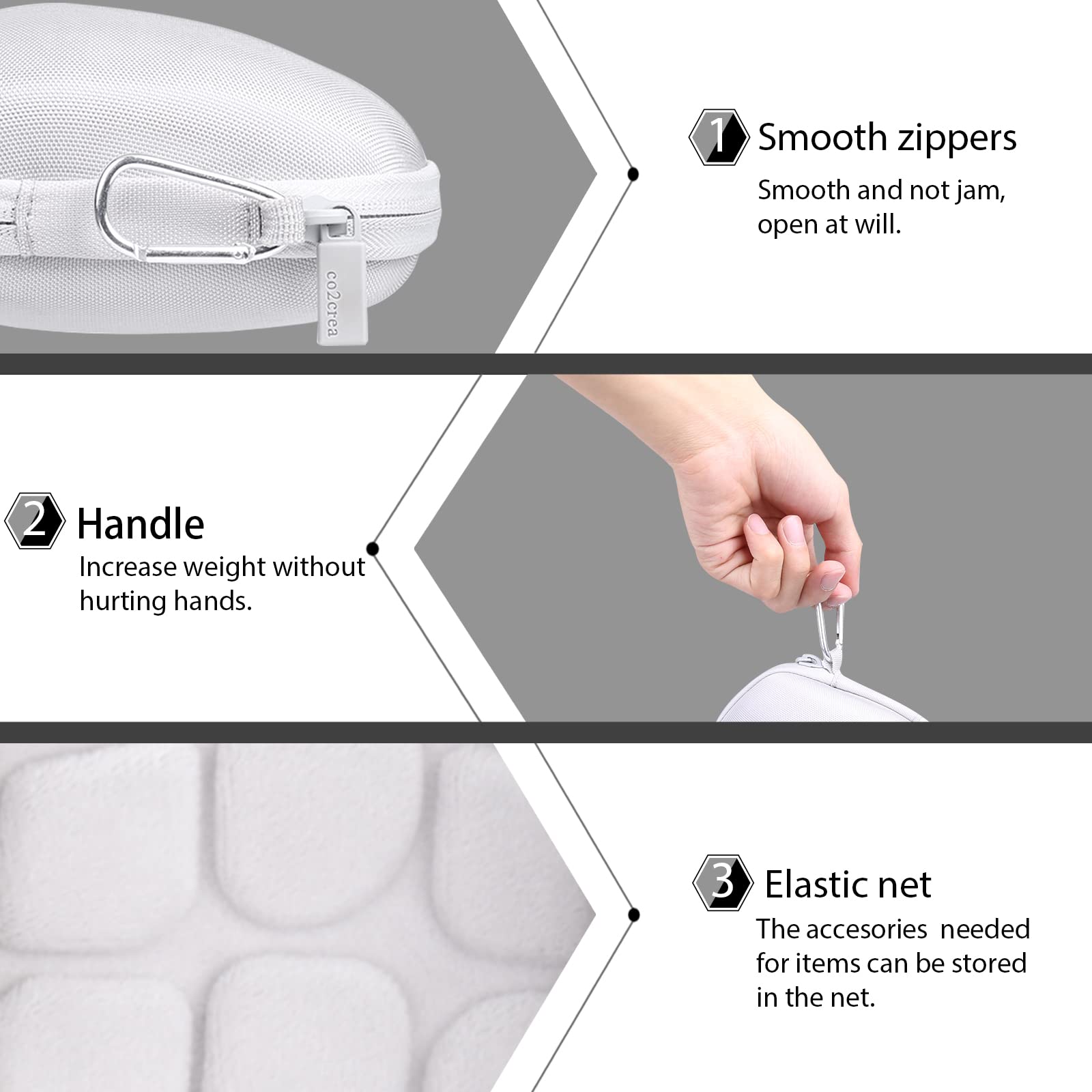 Co2Crea Hard Case Replacement For Logitech Mx Master 3 Master 3S Advanced Wireless Mouse (Mid Grey Case)