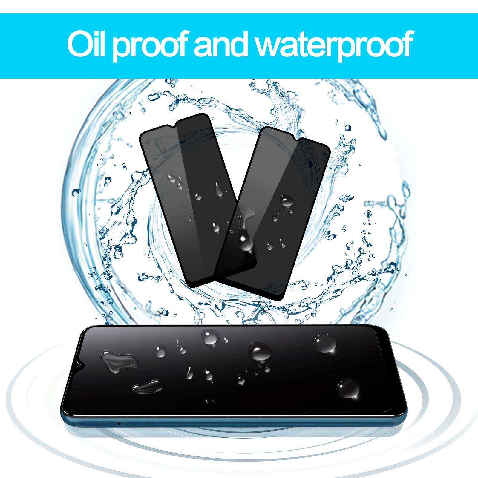 Ywxtw Privacy Screen Protector For Samsung Galaxy A12/A13/A13 Lte/A32 5G/A03S/A02S, Upgraded Anti Spy Anti Peeping Tempered Glas