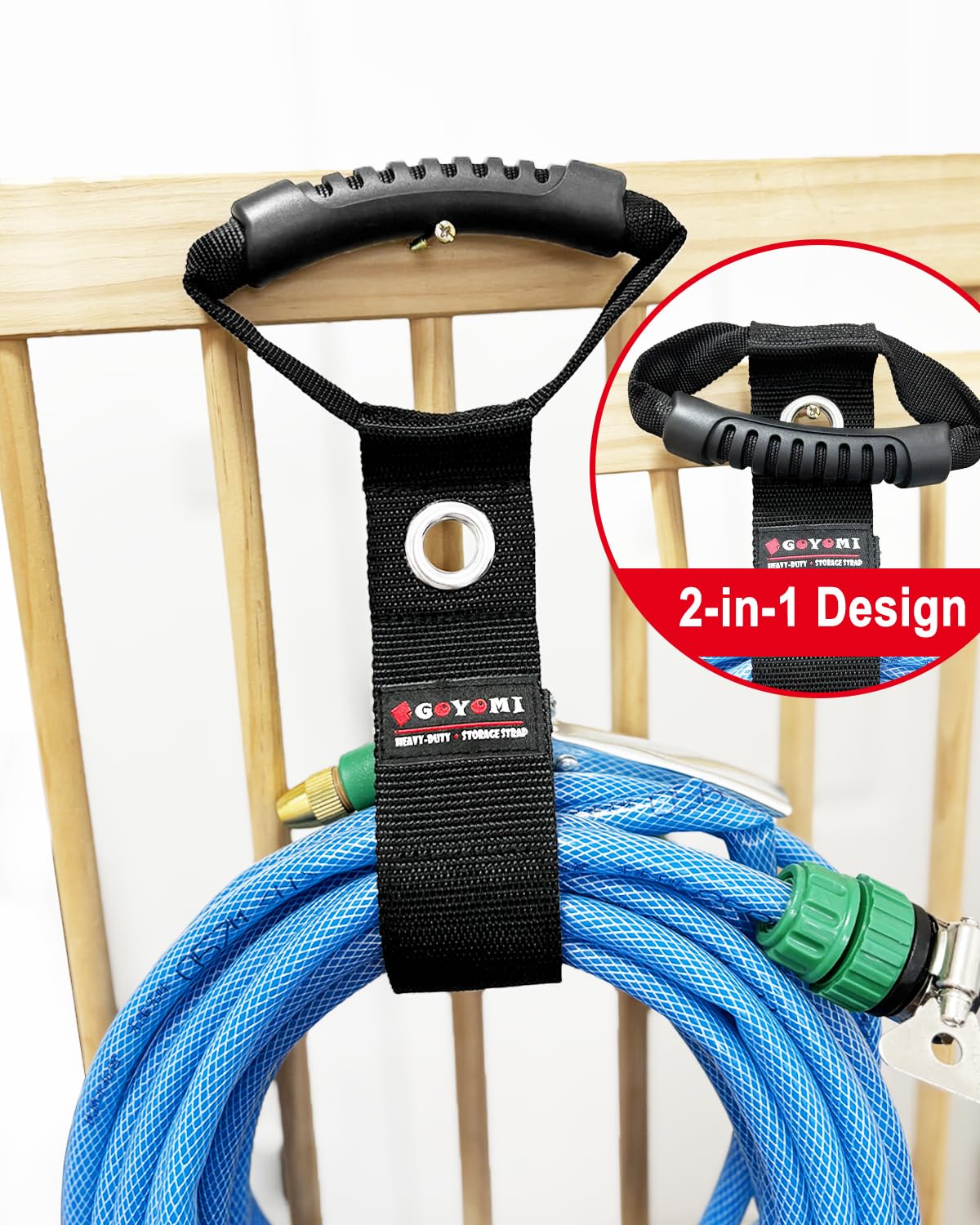 Heavy Duty Extension Cord Storage Straps, Pack Of 3, 17'' Carrying Strap With Handle, Hook And Loop Straps Cord Hose Holder Tool