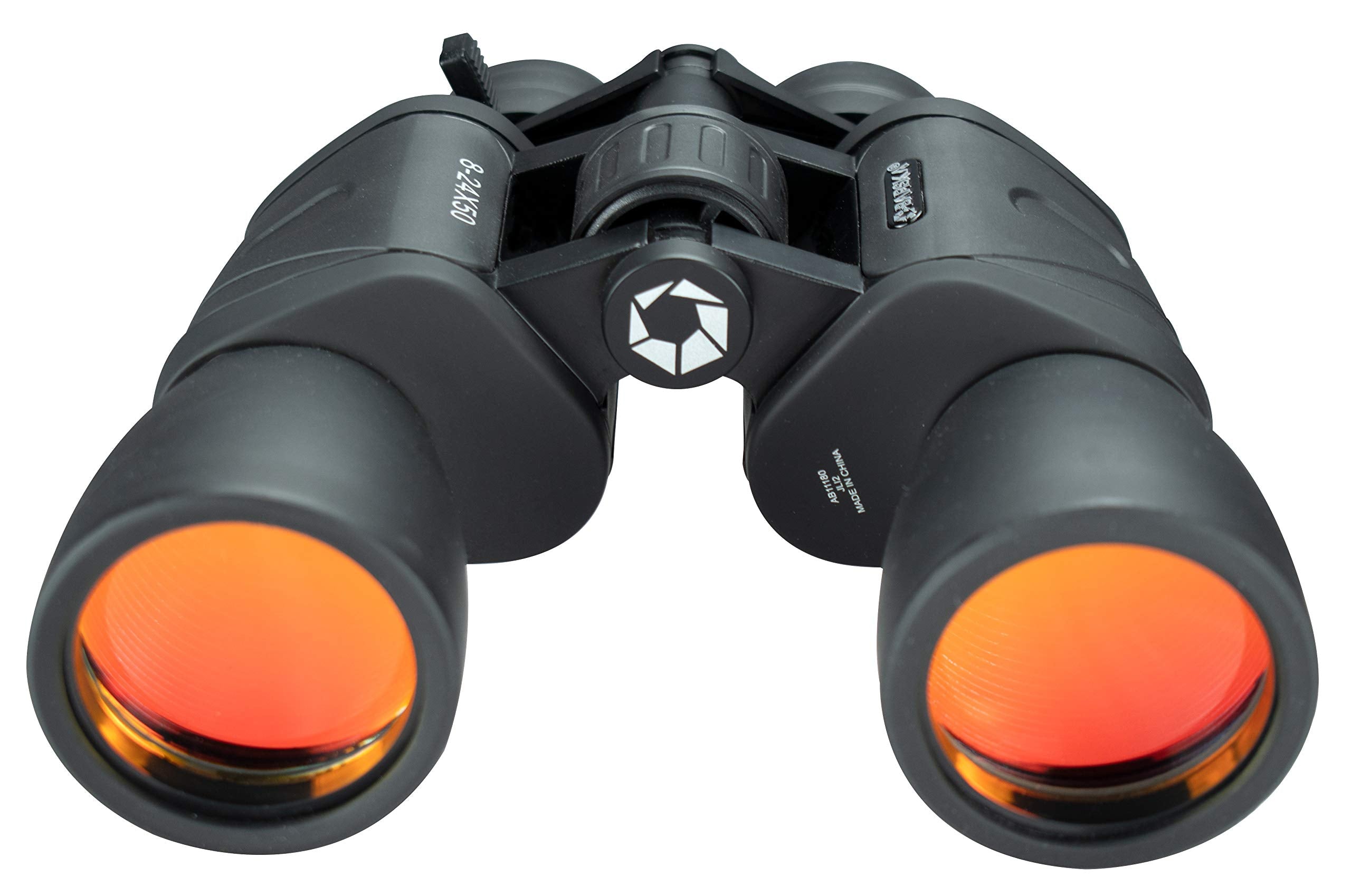 Barska Gladiator 8-24X50 Zoom Binoculars (Ruby Lens) Black