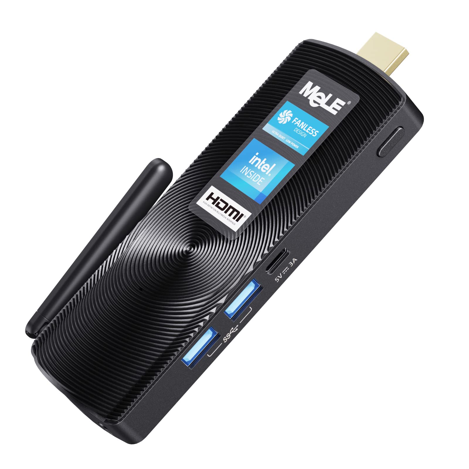 MeLE Fanless Mini PC Stick PCG02 Windows 11 Home N4000 4GB RAM 128GB IoT Industrial Desktop Computer Support Windows 10 11 Linux
