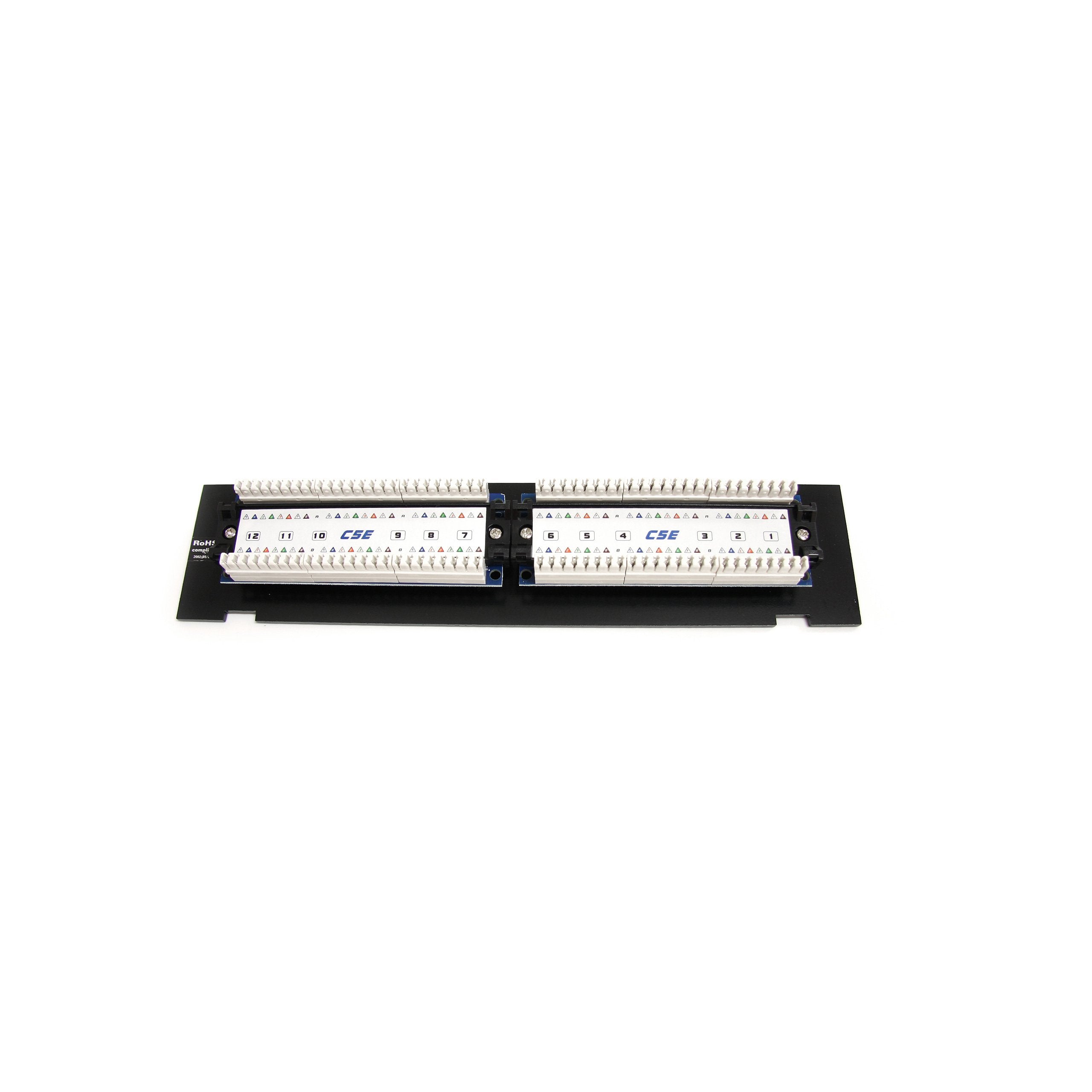 Startech.Com 1U 12 Port Wall Mount Cat5E 110 Patch Panel   45 Degree (Panel4512)
