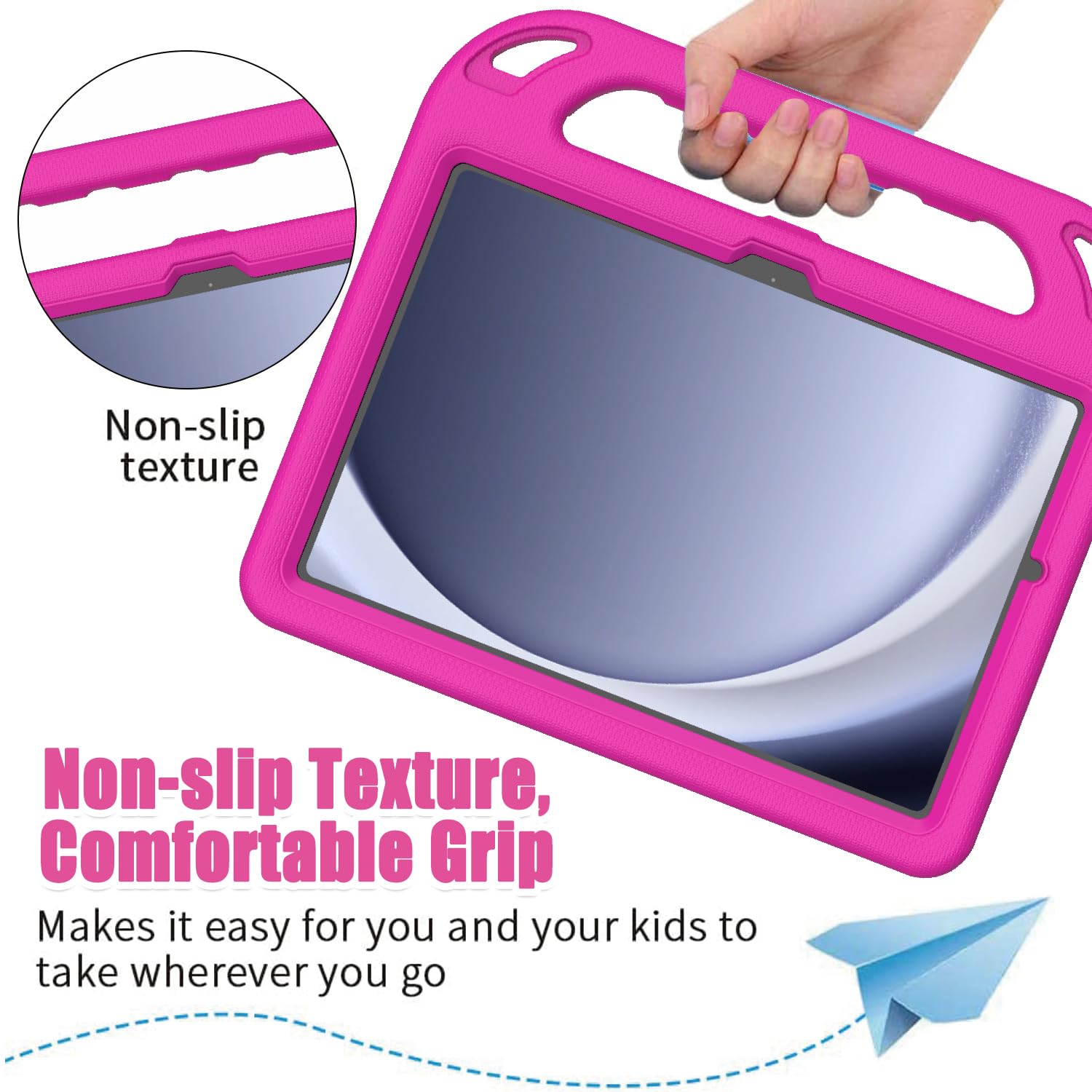 Bmouo Kids Case For Samsung Galaxy Tab A9 Plus 11 Inch 2023 (Sm X210/X216/X218)   With Built In Screen Protector, Shockproof Cov