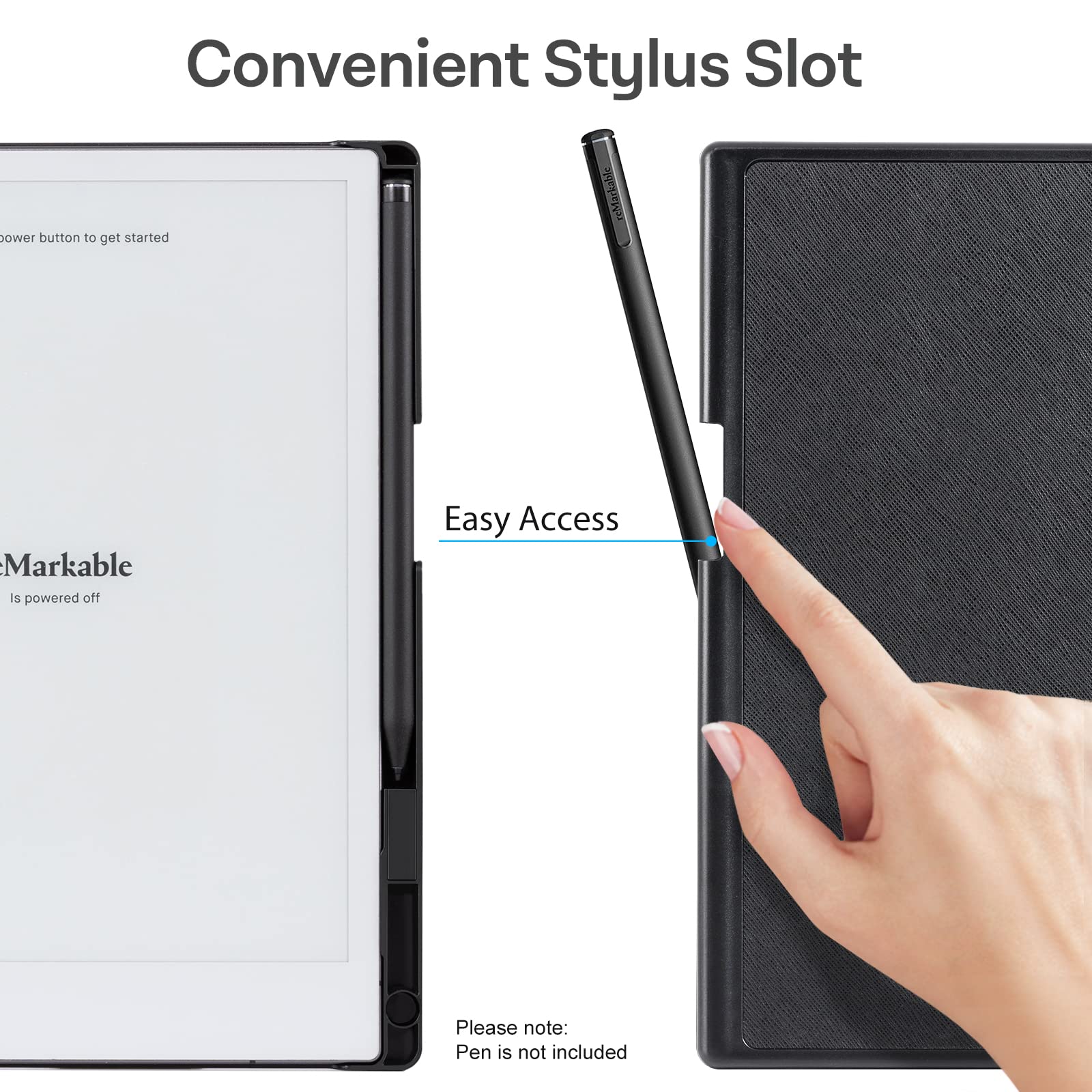 Cobak Case For Remarkable 2 Paper Tablet With Two Viewing Angles  Lightweight And Hard Back Shell Protective Book Folio Cover Wi