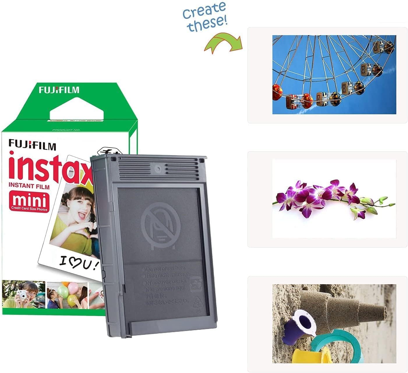 Fujifilm Instax Mini 11 Instant Camera + Custom Case + Fuji Instax Film Value Pack (40 Sheets) Designer Photo Album For Fuji Ins