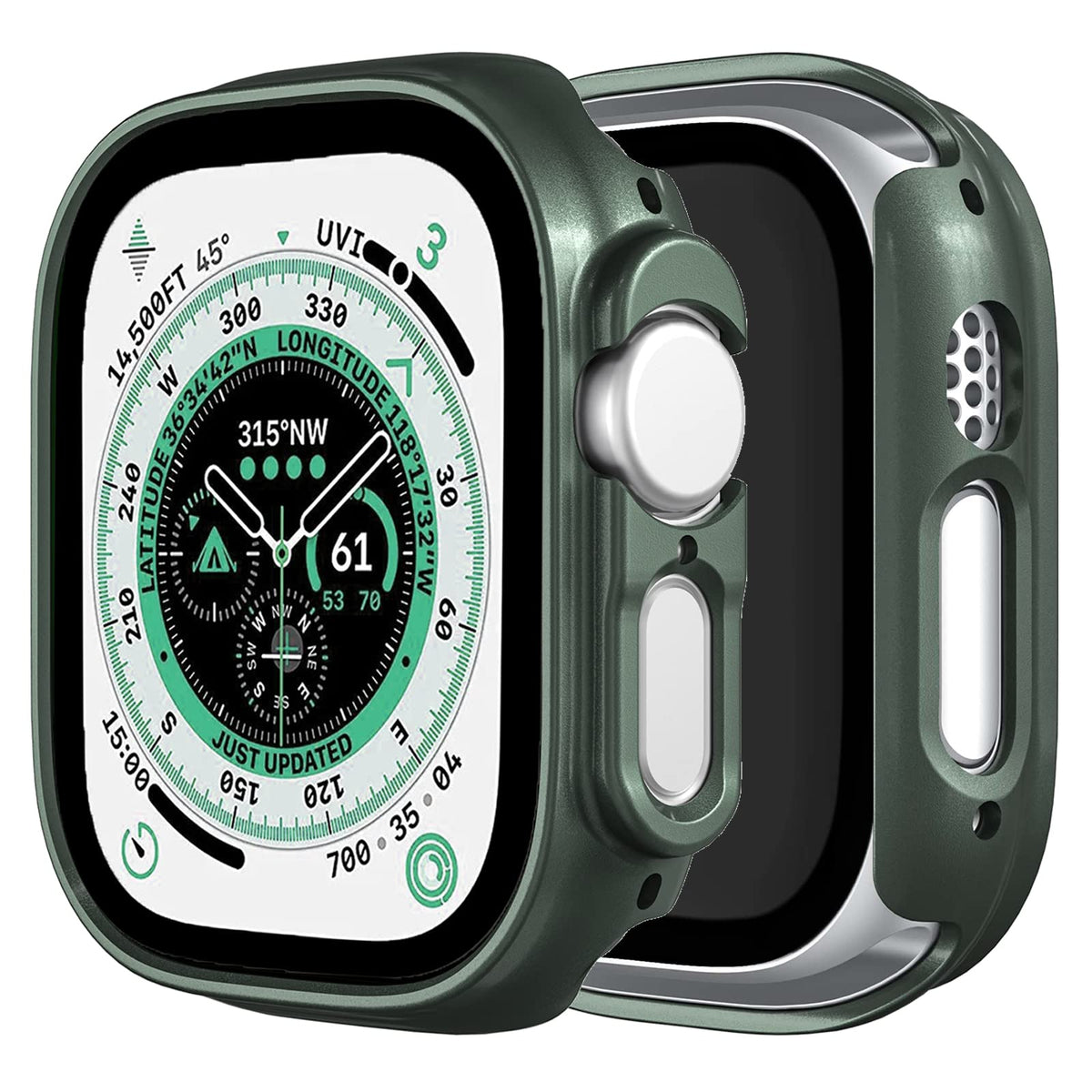Miimall Compatible Apple Watch 49Mm Ultra Case, Premium Hard Pc Frame[Without Built In Screen Protector], Super Slim Lightweight