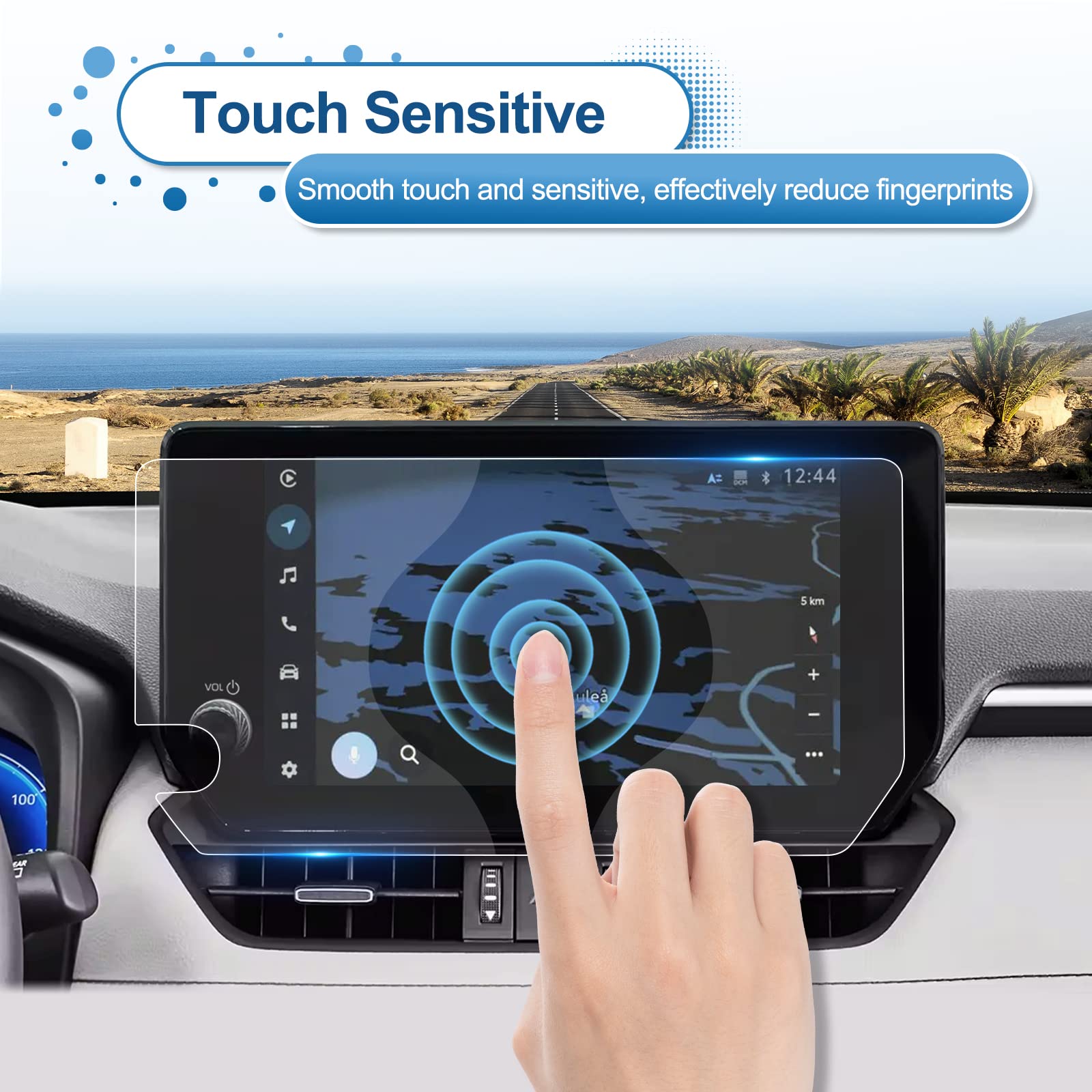 Coleya 2023 2024 Rav4 Screen Protector For Toyota Rav4 (Xle Premium/Adventure/Trd Off Road/Limited/Xse) 10.5 Inch Touch Screen,