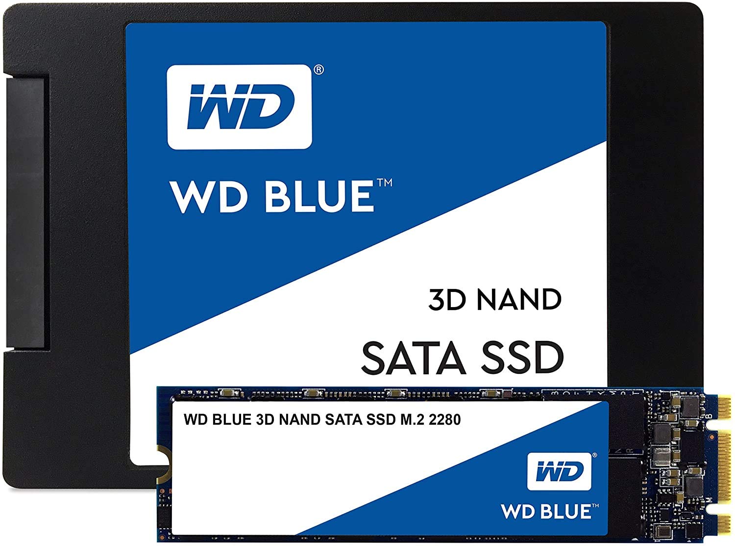 Western Digital 2Tb Wd Blue 3D Nand Internal Pc Ssd - Sata Iii 6 Gb/S, M.2 2280, Up To 560 Mb/S - Wds200T2B0B