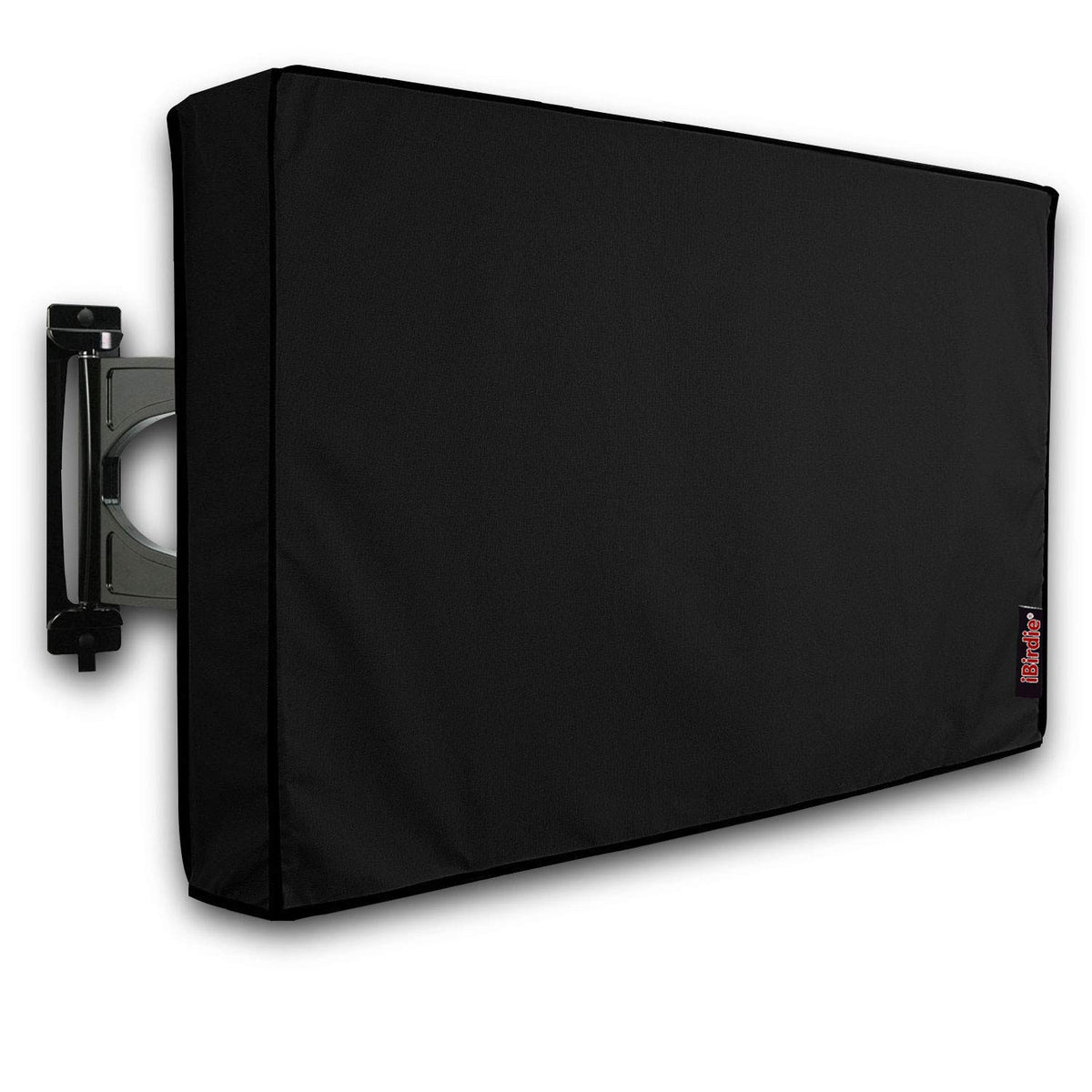 iBirdie Outdoor TV Cover 28 to 32 inch Weatherproof, Cover Size 29''L x 19''H, Waterproof for Outside Flat Screen 28 to 32 inch TV, Black, 600D Thick Fabric Screen Protector with Bottom