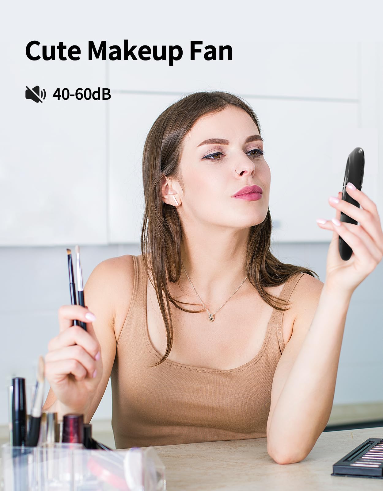 Aluan Handheld Fan Mini Fan Powerful Small Personal Portable Fan Speed Adjustable Usb Rechargeable Cooling For Kids Girls Woman