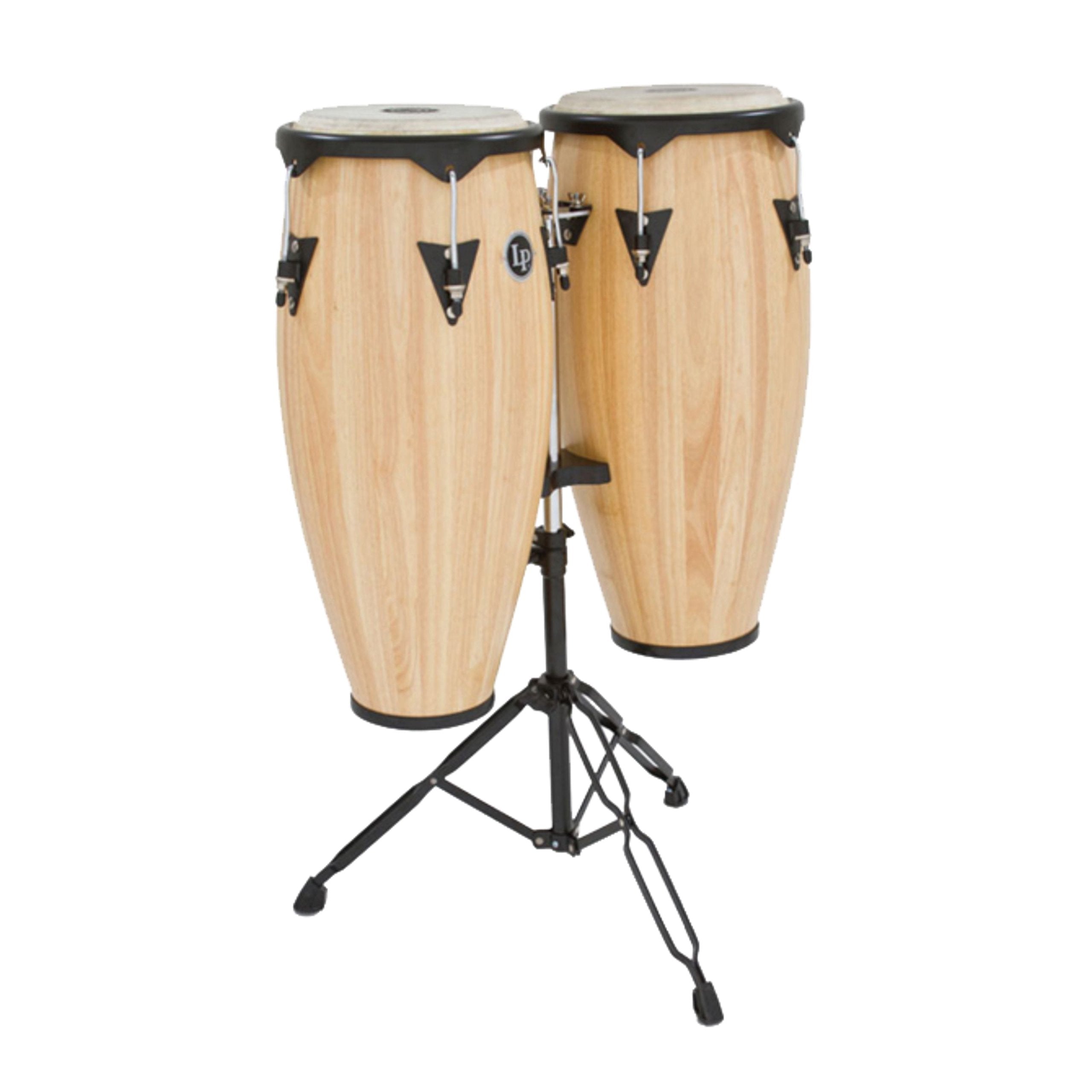 Latin Percussion Lp City Wood Congas 10'' & 11'' Set   Natural Satin Finish