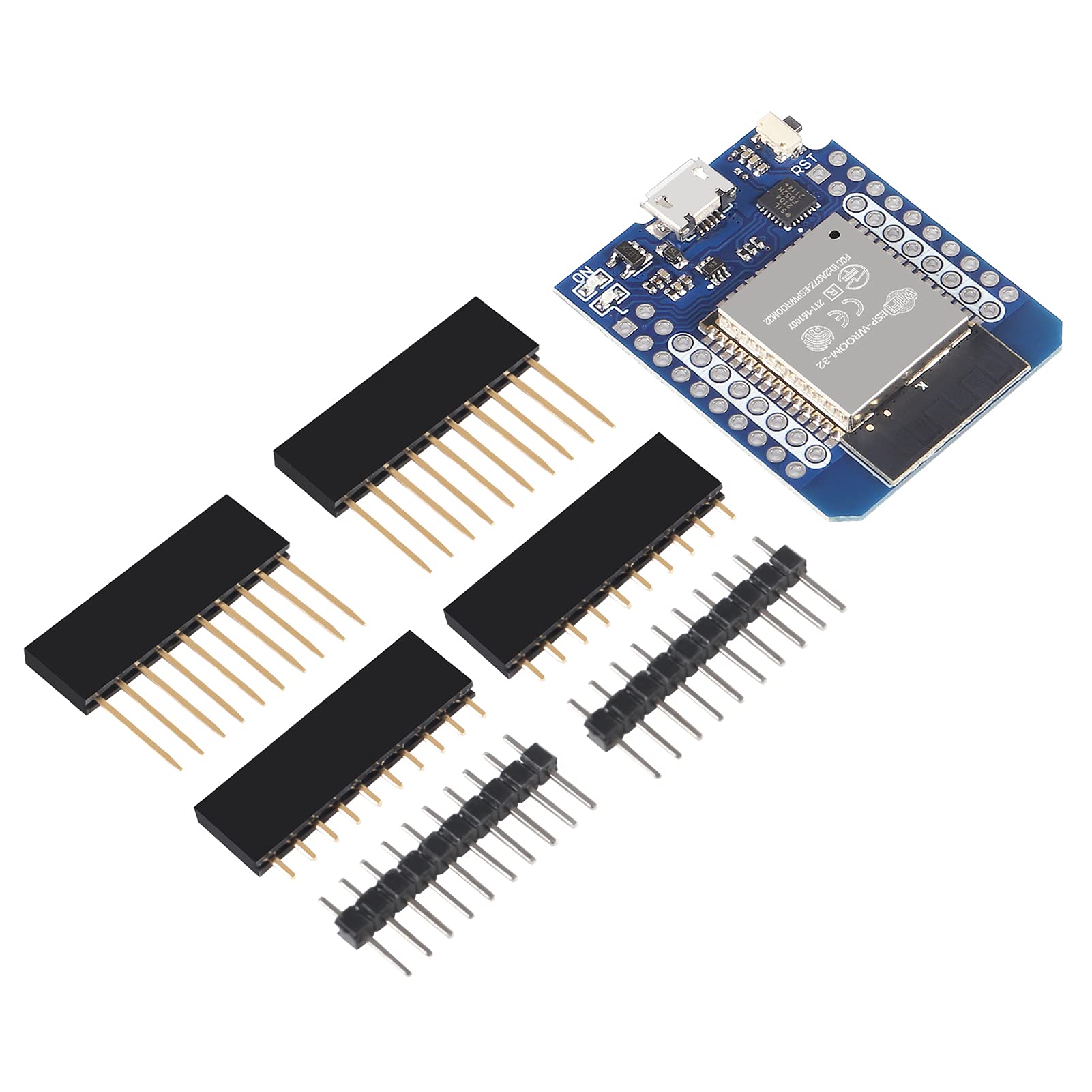 Aceirmc D1 Mini Nodemcu Esp32 Esp Wroom 32 Wlan Wifi Bluetooth Iot Development Board 5V Compatible For Arduino (5Pcs)