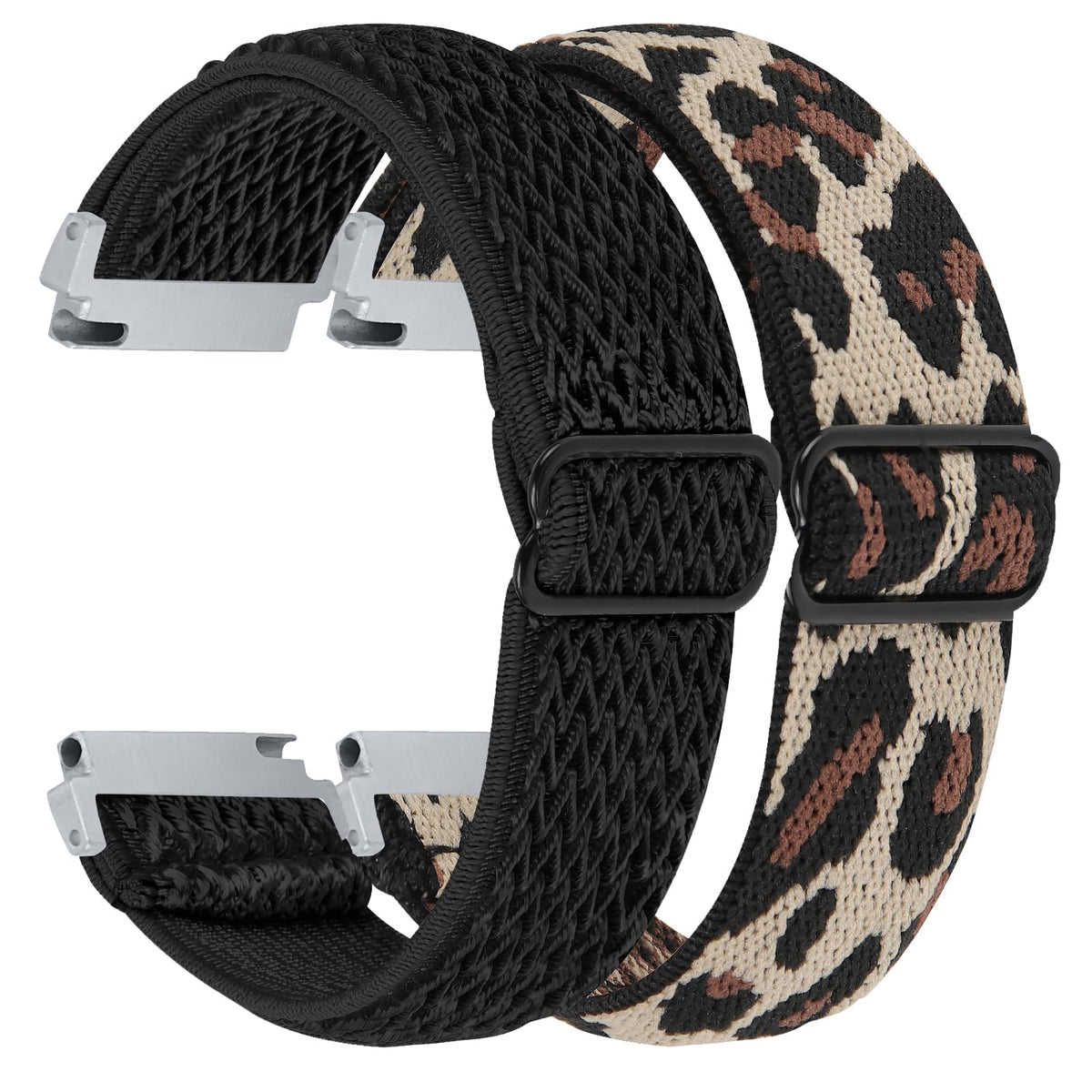 Ruentech 2 Pack Elastic Bands Compatible For Fitvii Hm57 Smart Watch Band, Adjustable Nylon Straps Replacement Wristbands For Fi