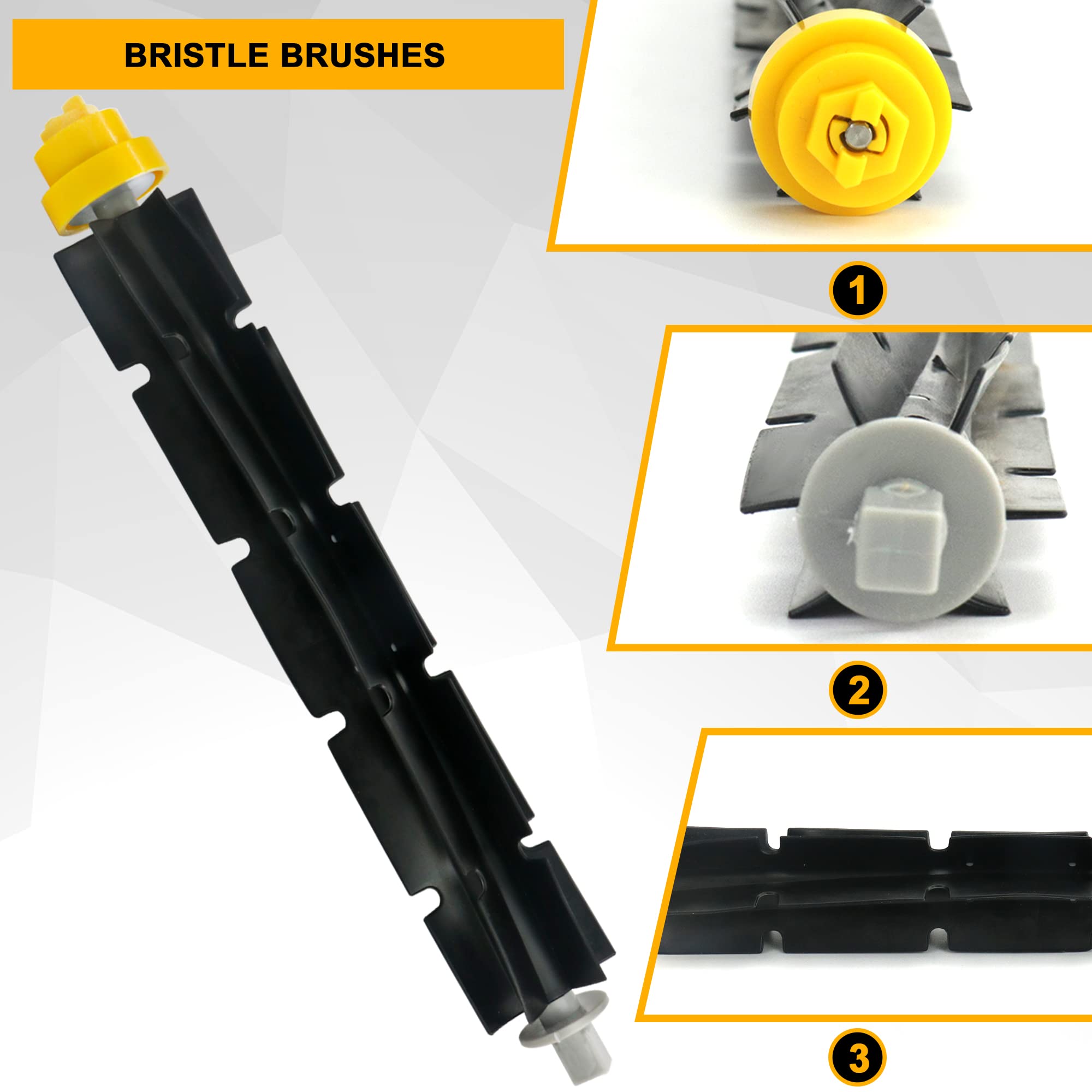 Fetions Replacement Brushes Fit For I Robot Room Ba 600 & 700 Series 614 630 635 640 645 650 660 675 680 690 695 760 770 780 Rob
