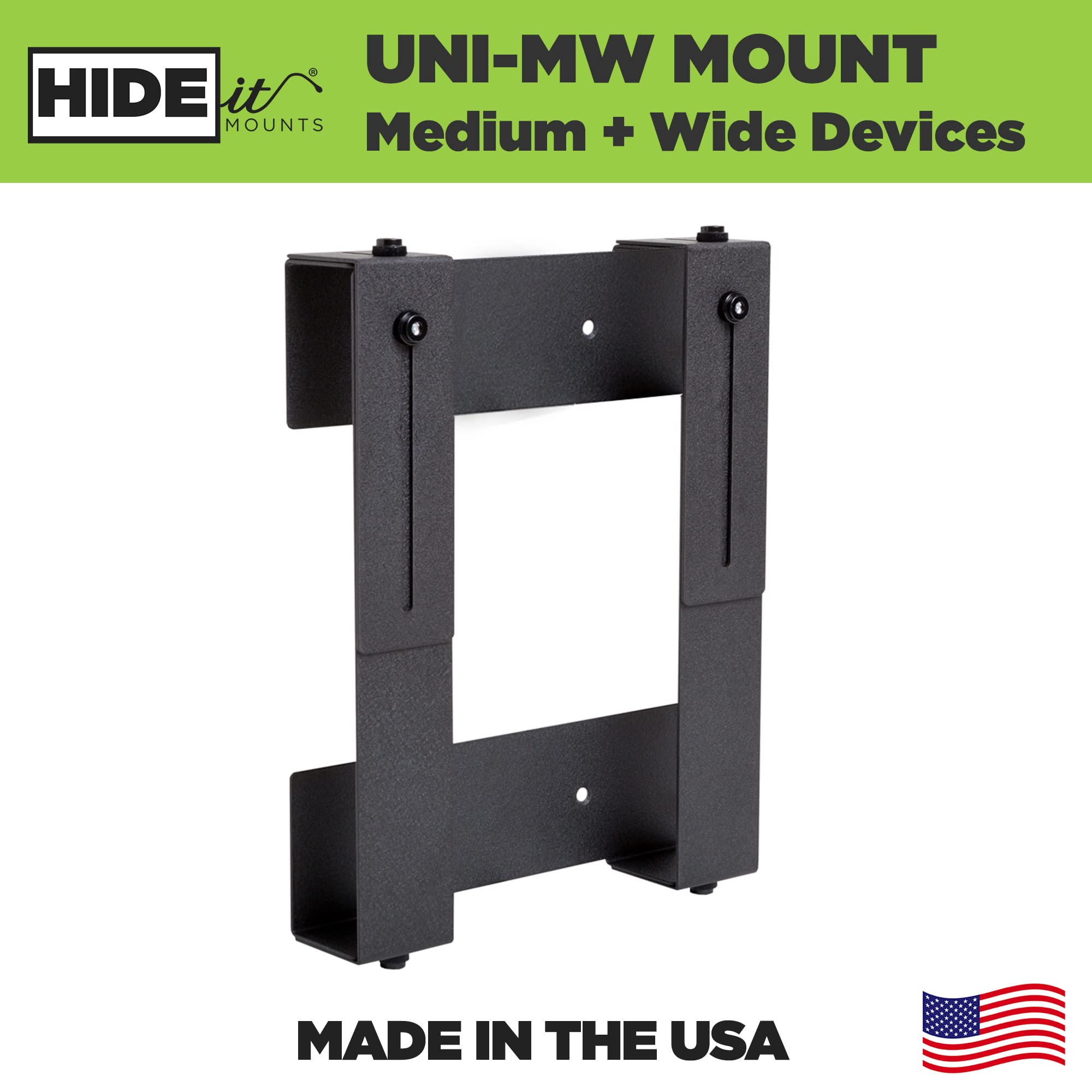 Hideit Mounts Uni Mw Mount   Patented In 2015, American Company   Steel Adjustable Medium And Wide Device Wall Mount, Hide Your