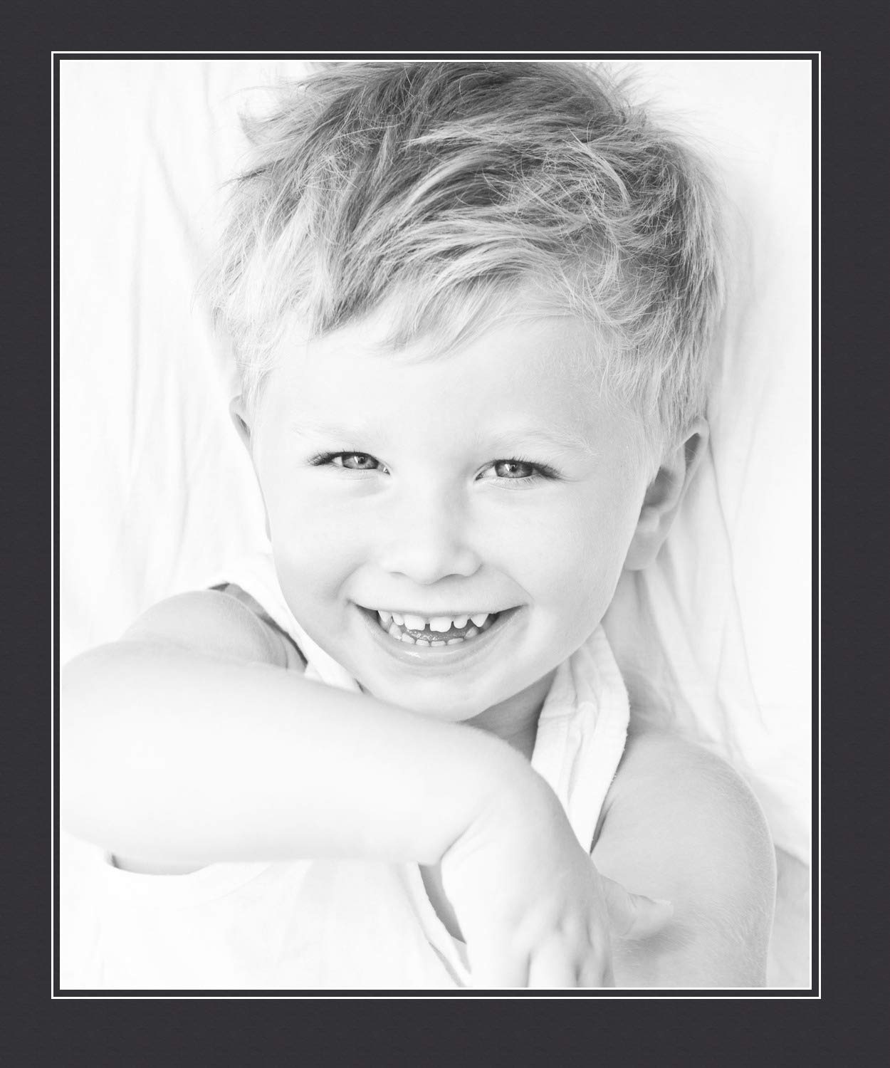 21X26 Smooth Black / Black Custom Mat For Picture Frame With 17X22 Opening Size (Mat Only, Frame Not Included)