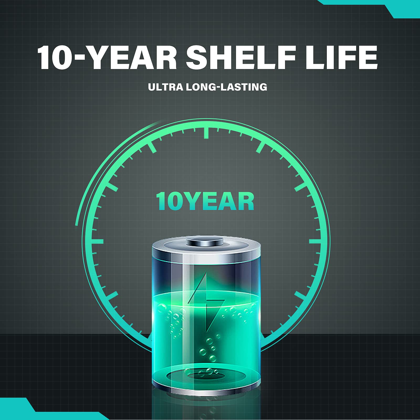 Power Flash Aa Batteries With Fresh Date - 100 Count Industrial Pack - Ultra Long-Lasting Triple A Alkaline Battery (100 Count P