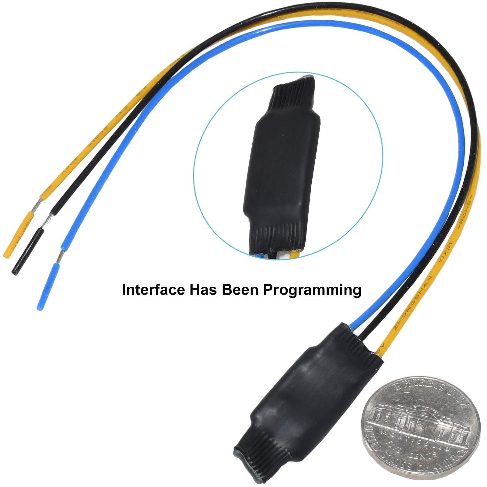 Red Wolf Car 12V To 5V Step Down Interface Wire Adapter Fit For 1997 2008 Ford Mustang Gt, 2000 2006 Escape, Install Aftermarket Radio Stereo Headunit Eliminate Pop Noise