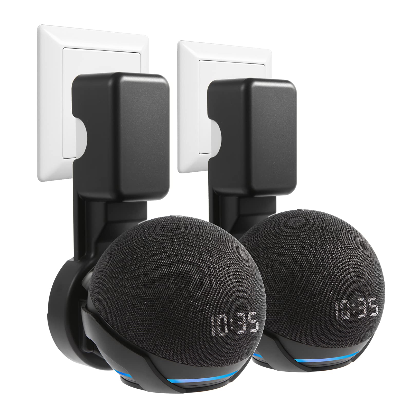 Zuolaco Wall Mount Holder For Dot 4Th/5Th Generation, Outlet Hanger For Dot 45H/5Th Gen, Smart Speaker Stand, Space Saving Acces