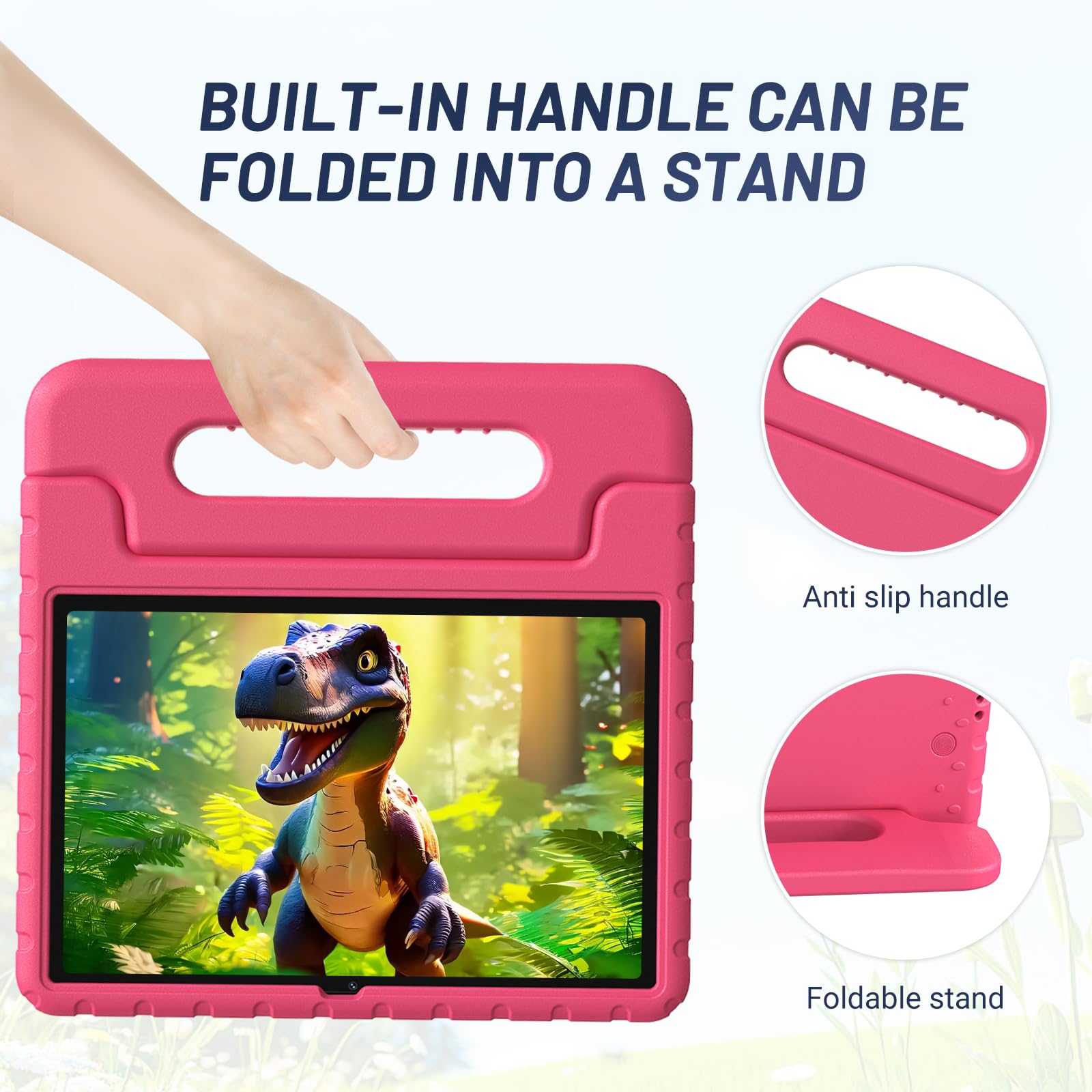 Simpleway Kid Case For Lenovo Tab M11 2024 Release 11Inch Model(Tb330Fu/Tb330Xu), Lightweight Multi Angle Shockproof Protective