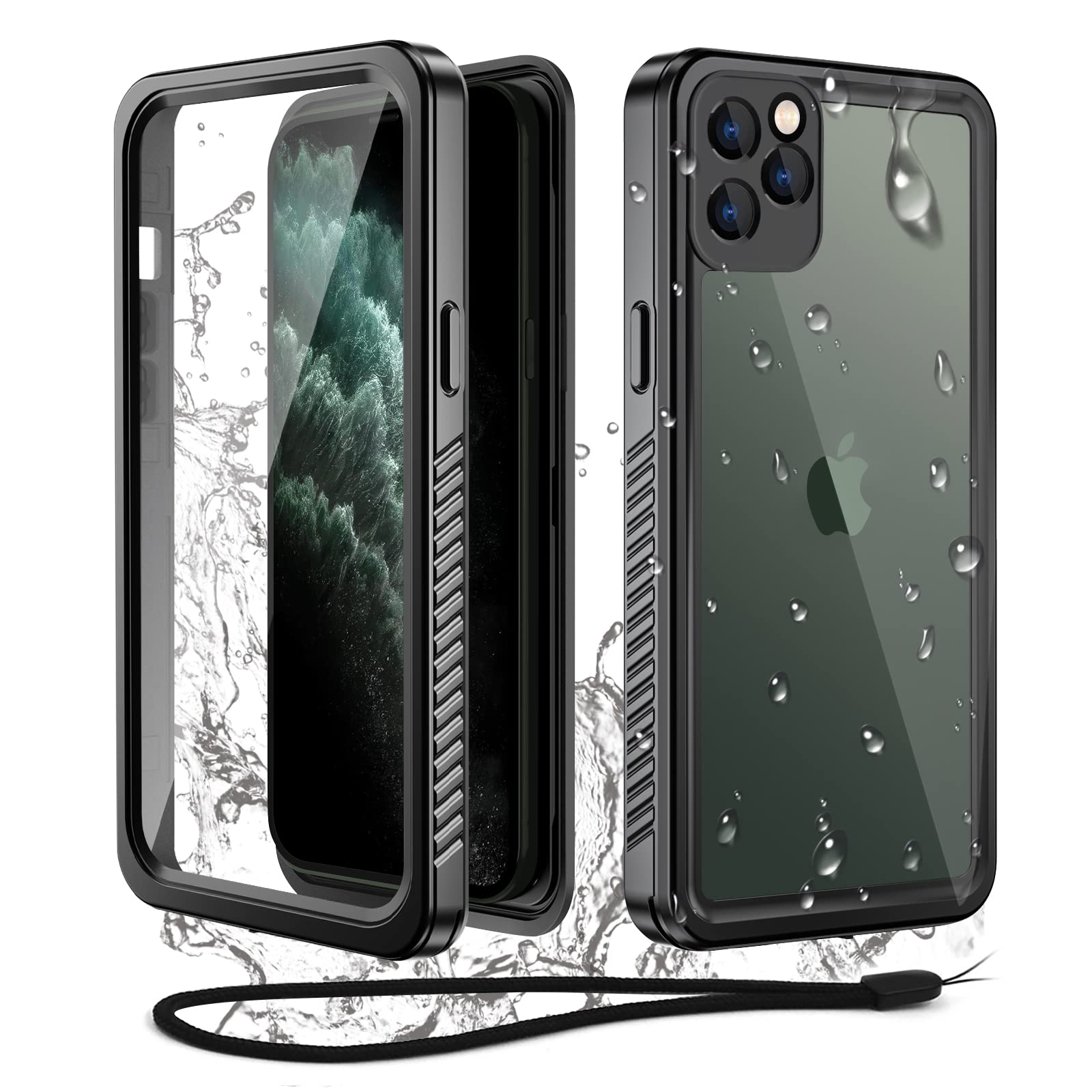 Wifort Iphone 11 Pro Waterproof Case Built In Screen Protector Water Resistant Cover Protective Drop Protection Hard, Shockproof