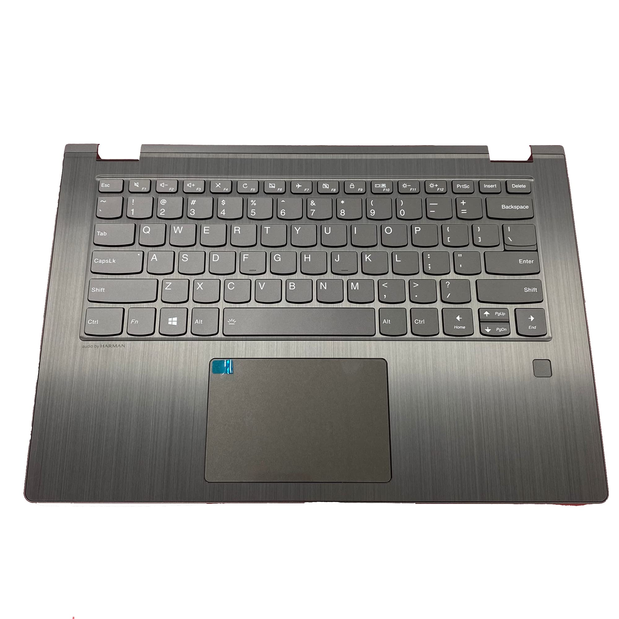 LTPRPTS Replacement Laptop Upper Case Palmrest Backlit Keyboard Touchpad Assembly Part for HP Chromebook 11 G6 L14921-001 Grey