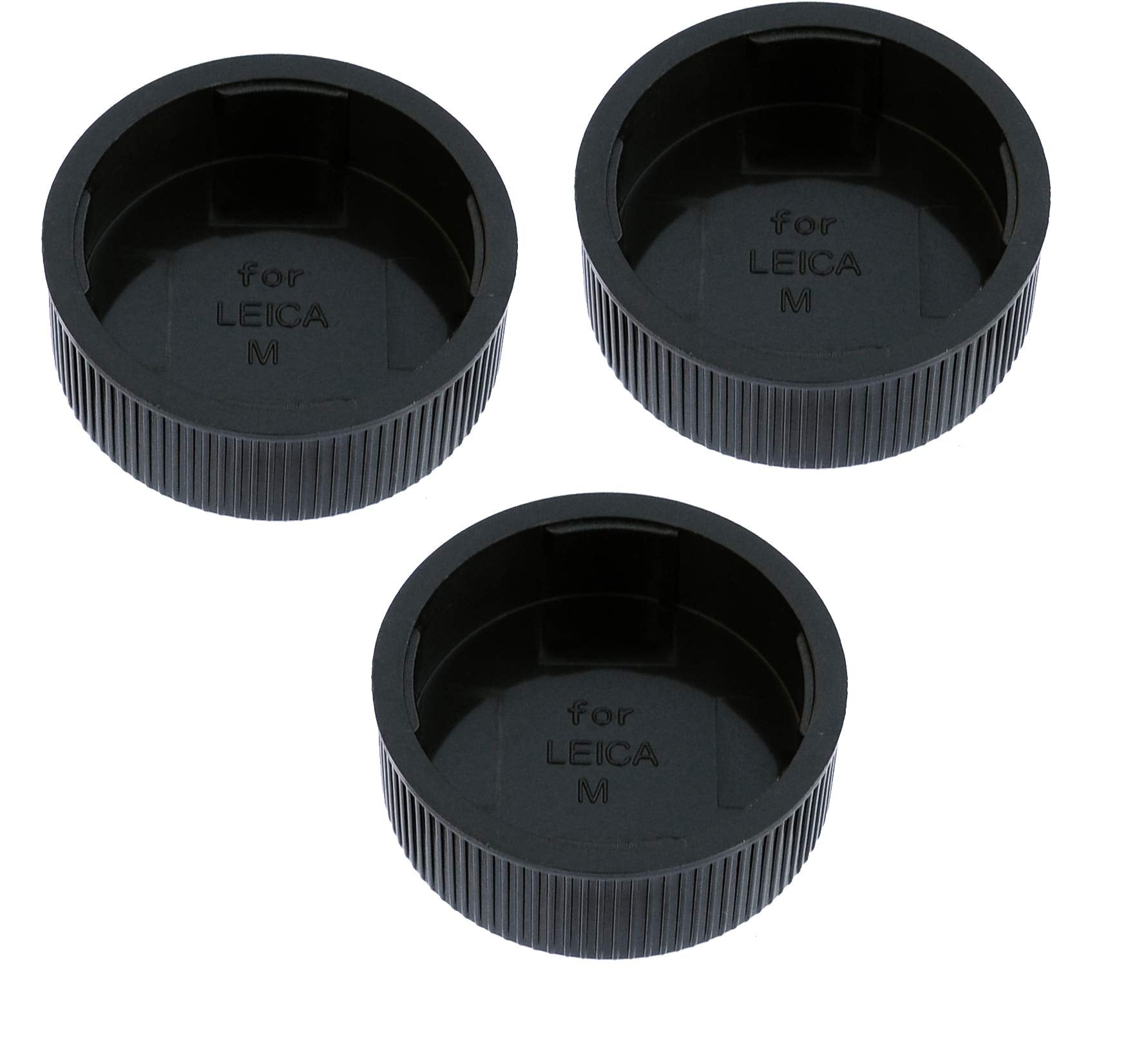 (3 Packs) Fotasy Rear Lens Cover Cap For Leica M Lens, Leica M Lens Rear Cap, Leica M Lens Rear Cover, Leica M End Cap, Fits Lei