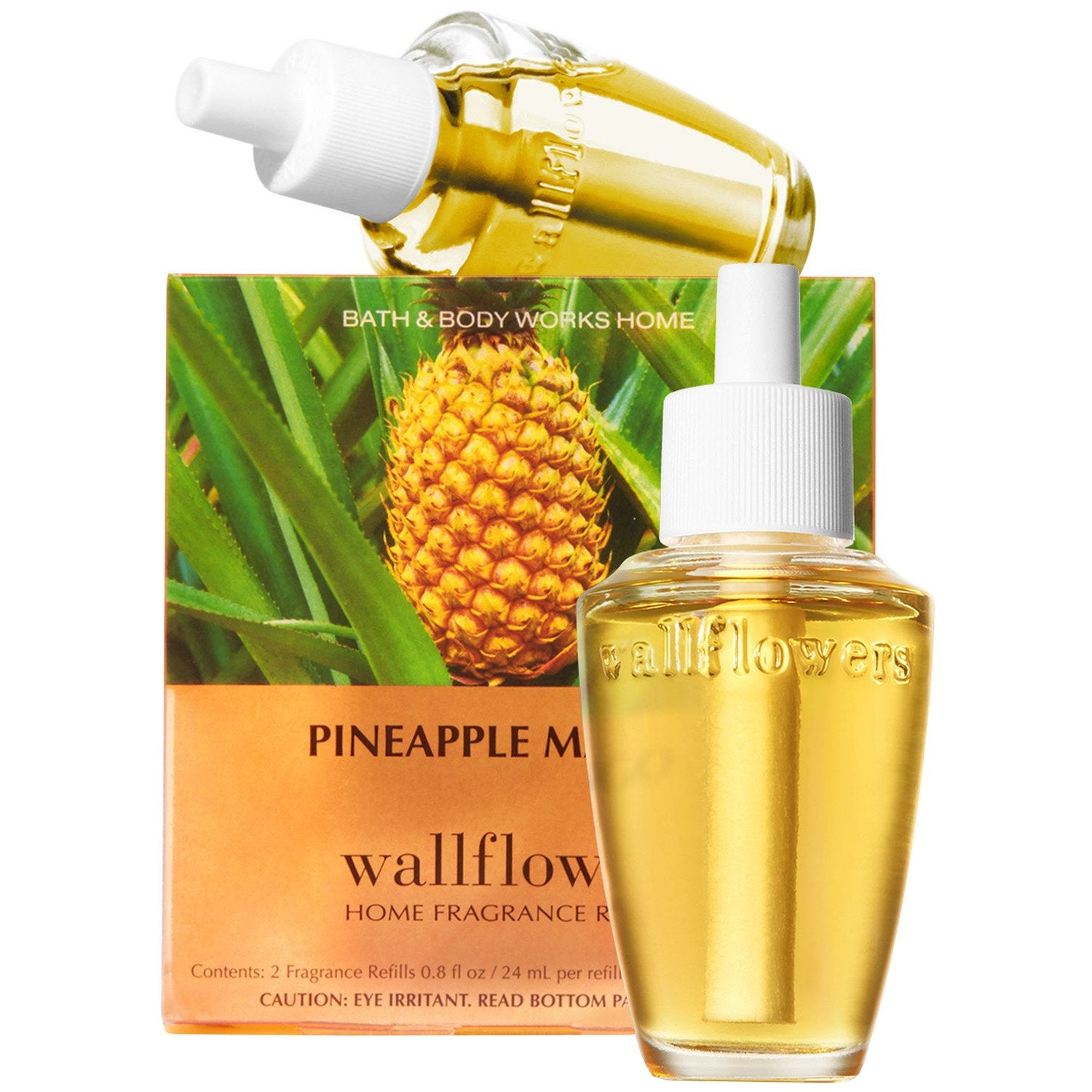 Bath And Body Works New Look! Pineapple Mango Wallflowers 2 Pack Refills