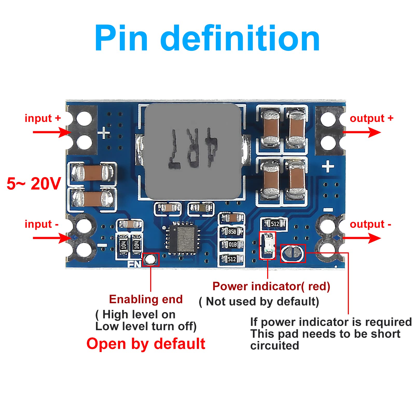 Alinan 5Pcs High Efficiency Output 5V 5A Mini560 Step Down Dc Dc Converter Voltage Regulator Buck Stabilized Power Supply Module