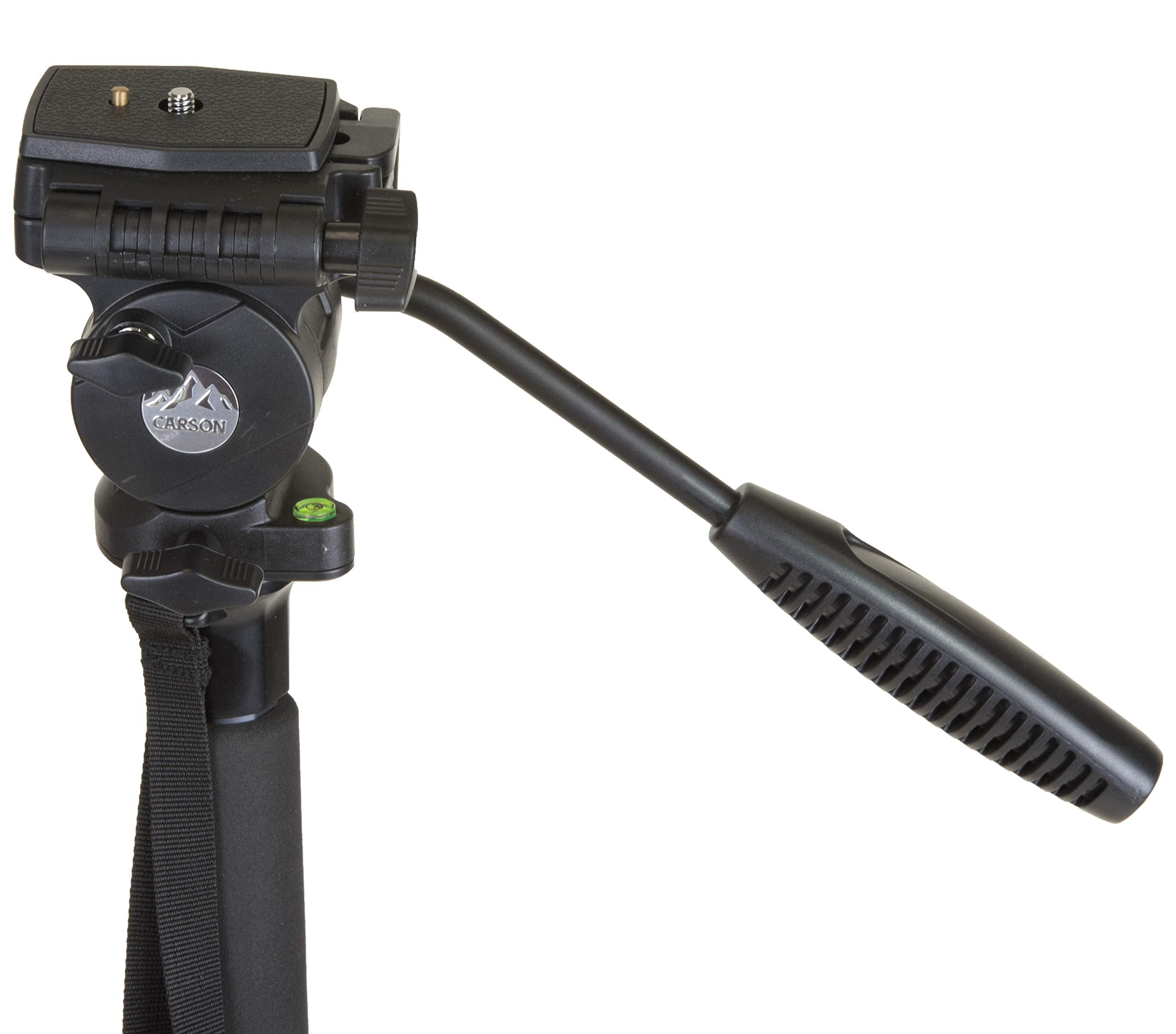 Carson Monopod With 3-Way Fluid Panhead - Extends To 57.4 (Tr-500)