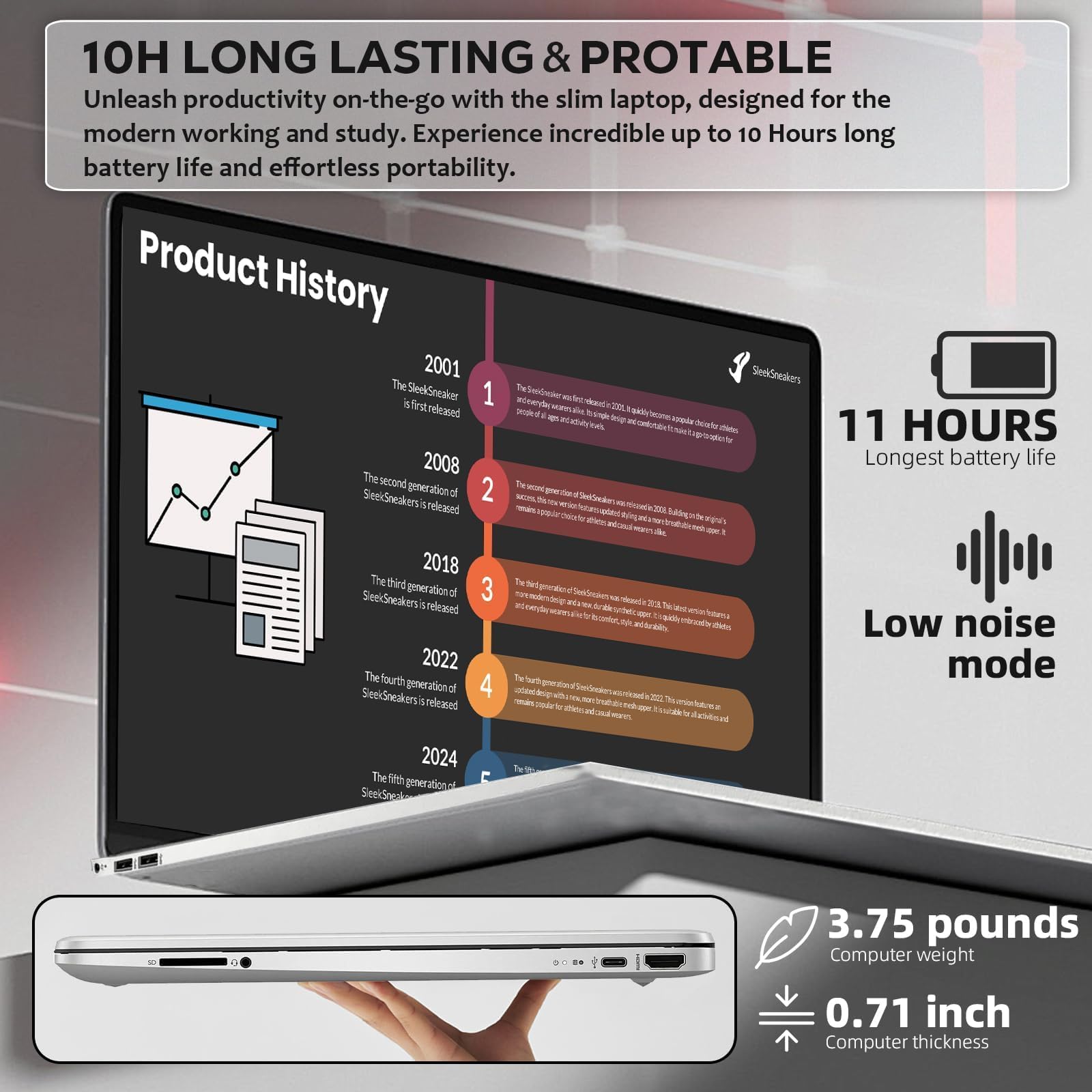 Hp Flagship Touchscreen Laptop Computer - Win 11 Pro  Office Lifetime  15.6 Hd Touchscreen  Intel I3 1215U  Wi-Fi 5  Anti-Glare