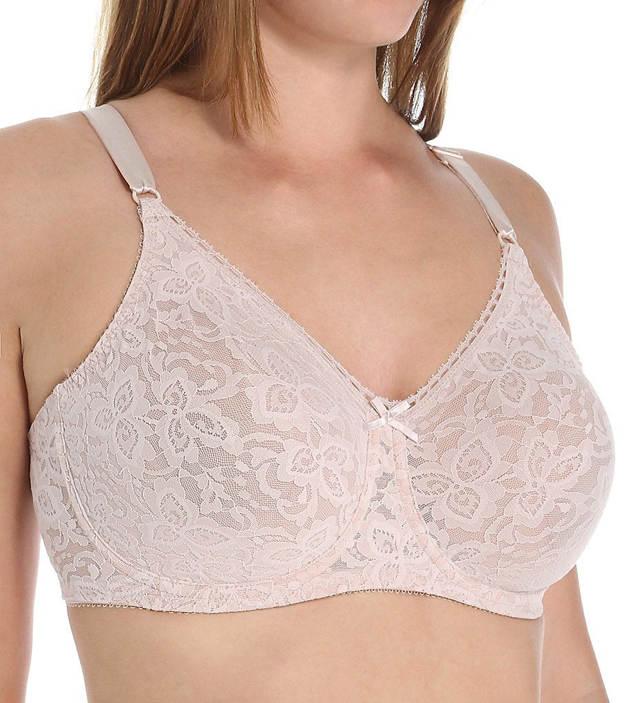 Bali Womens Lace And Smooth Underwire Bra, Rosewood, 36Dd