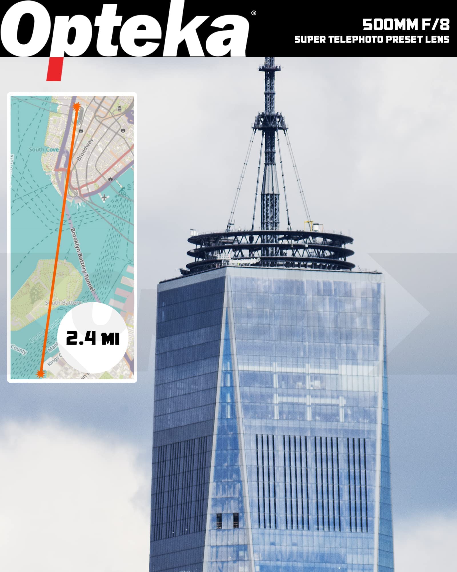 Opteka 500Mm/1000Mm F/8 Manual Telephoto Lens For Nikon F D6, D5, D4, Df, D850, D810, D800, D780, D750, D610, D500, D7500, D7200