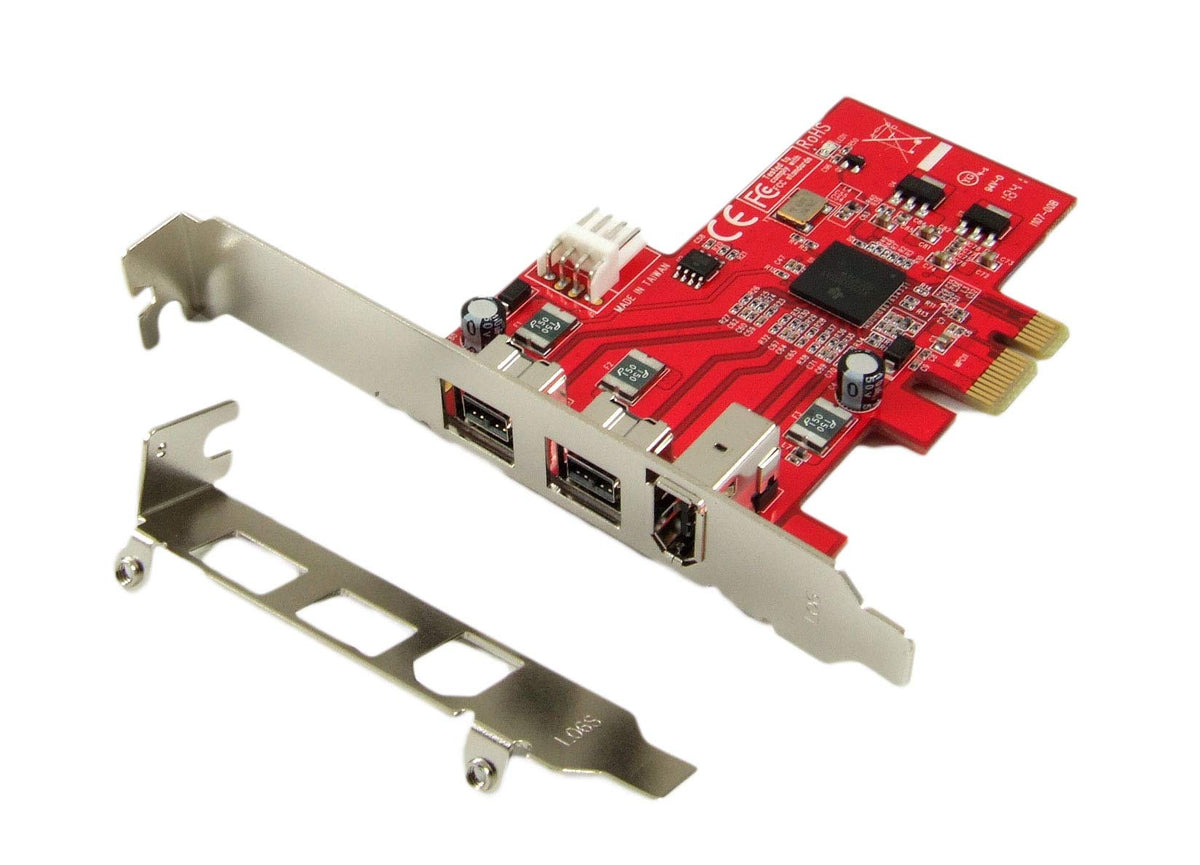 Ableconn Pex Fw107 1394B & 1394A 3 Port Pci Express (Pcie) Low Profile Firewire Host Adapter Card   Ti Xio2213 Chipset