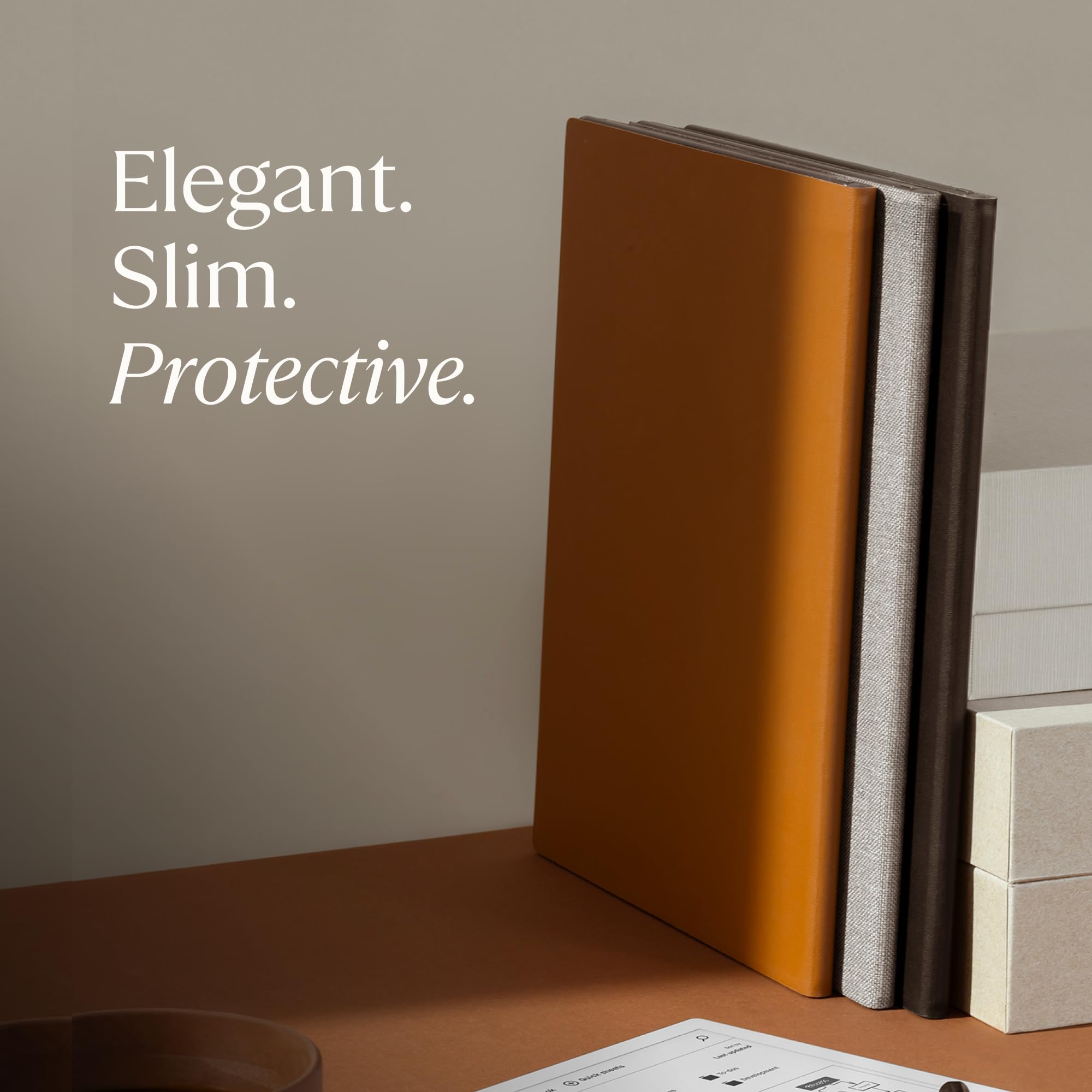 Remarkable Book Folio   Official Remarkable 2 Cover | Slim, Premium Leather Folio In Black | Stylish Protection For Your Remarka