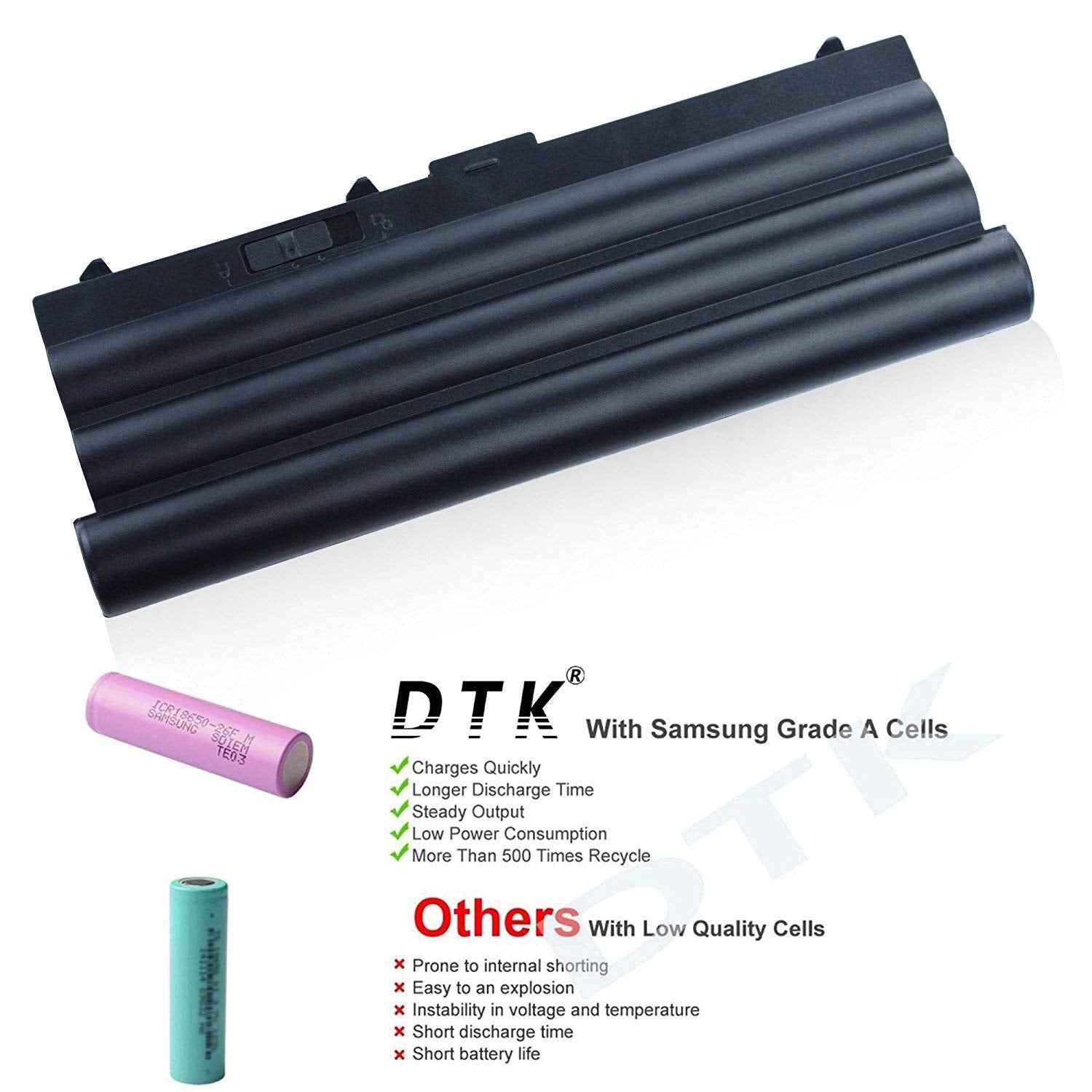 Dtk Extended Laptop Notebook Battery Replacement For Lenovo Ibm Thinkpad E40 E50 0578 E420 E425 E520 E525 L410 L412 L420 L421 L5