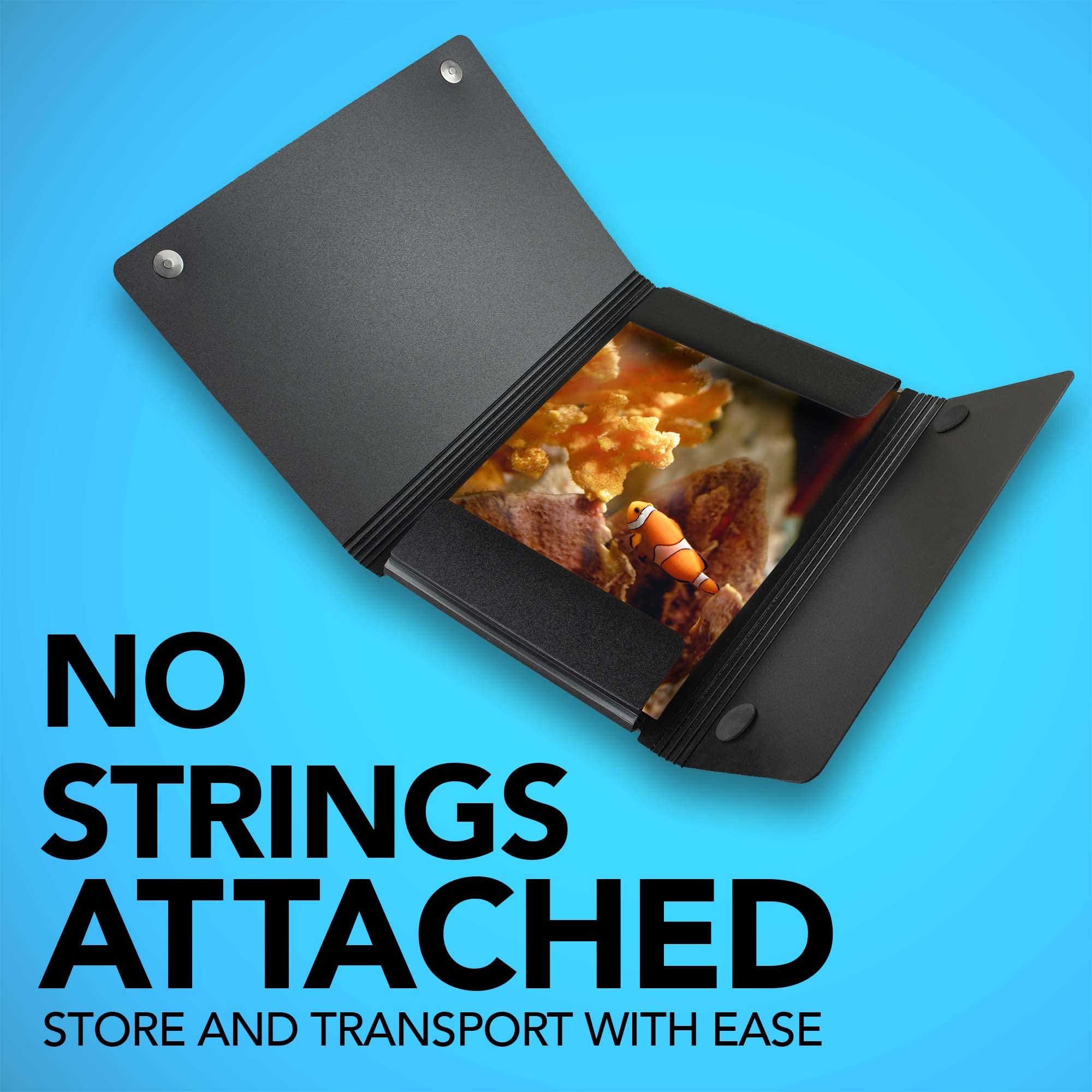 Itoya Profolio Magnet Closure Case, 8.5X11'' Letter Size, Black