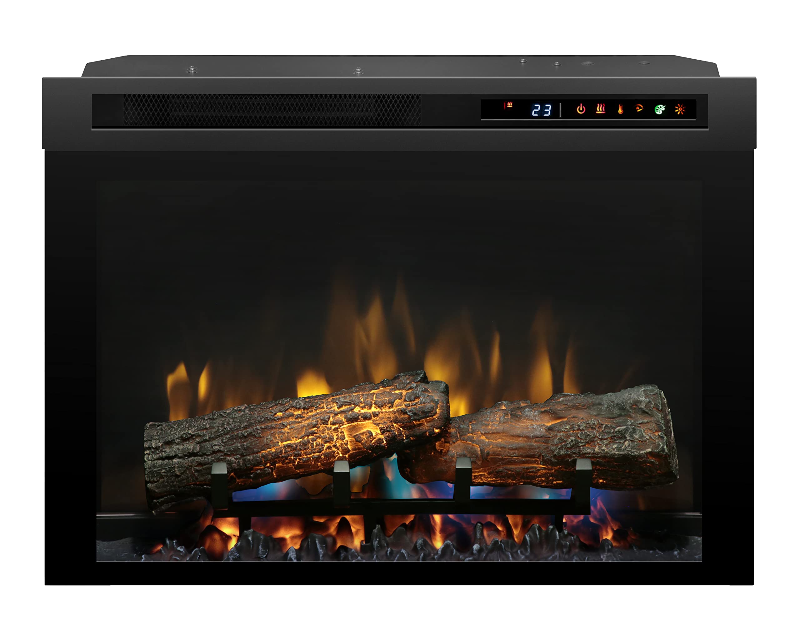 Dimplex 26 Inch Built In Electric Fireplace   Multi Fire Xhd Firebox With Logs And Realistic Multi Color Flames | Model: Xhd26L