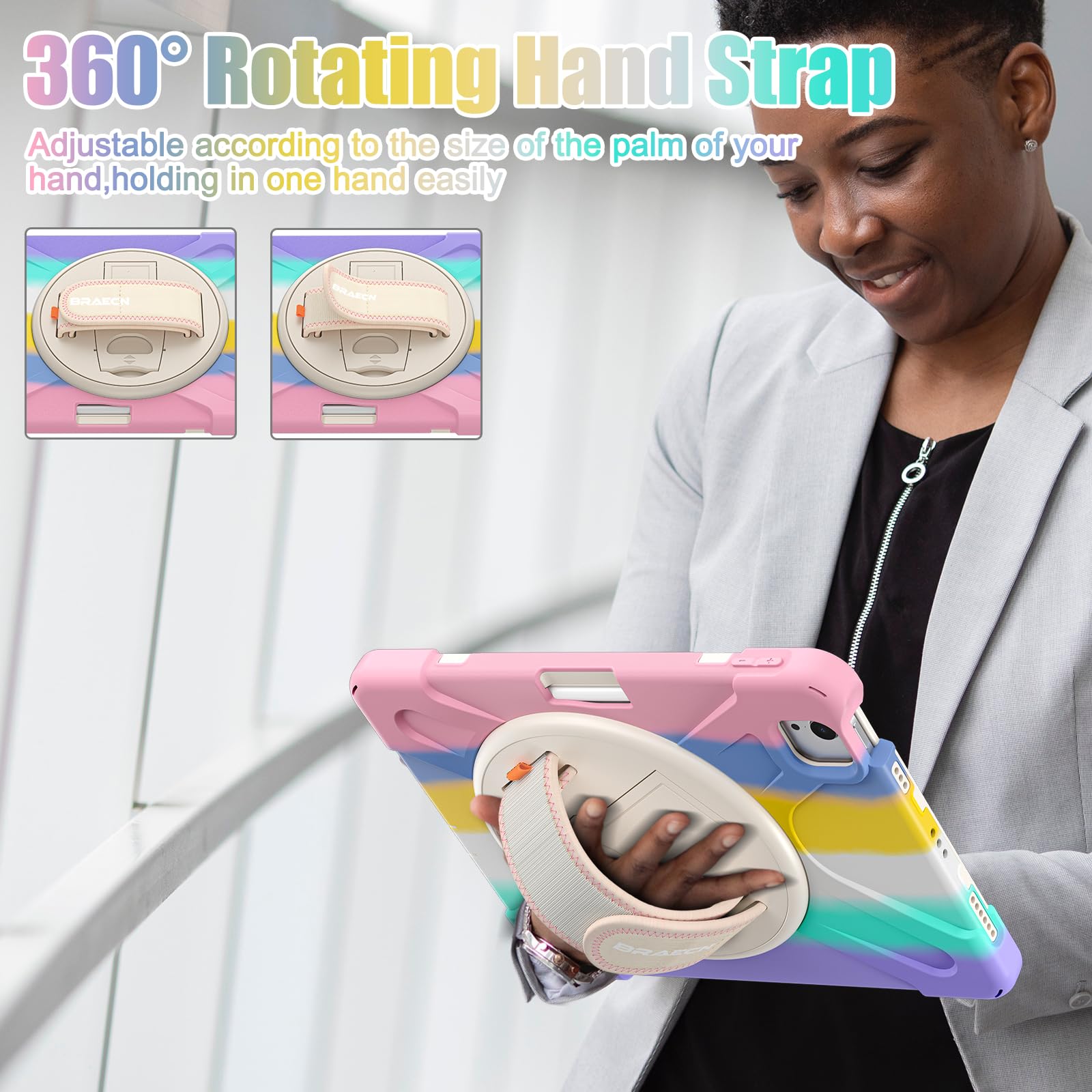 Braecnstock Kids Case For Apple Ipad Air 11 Inch 2024 M2 Ipad Air 5Th 4Th Gen 10.9'' Ipad Pro 11 Inch 4Th 3Rd 2Nd 1St Gen With S