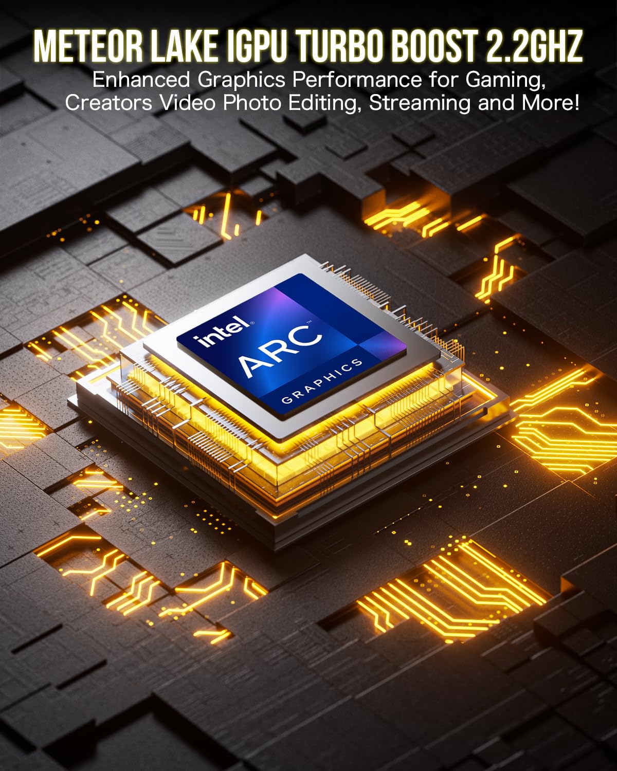 Gmktec Mini Pc, K9 Intel Core Ultra 5 125H (Turbo 4.5Ghz, 14C/18T) Desktop Computer Windows 11 Pro 1Tb Ssd 32Gb Dual Ddr5 5600Mh