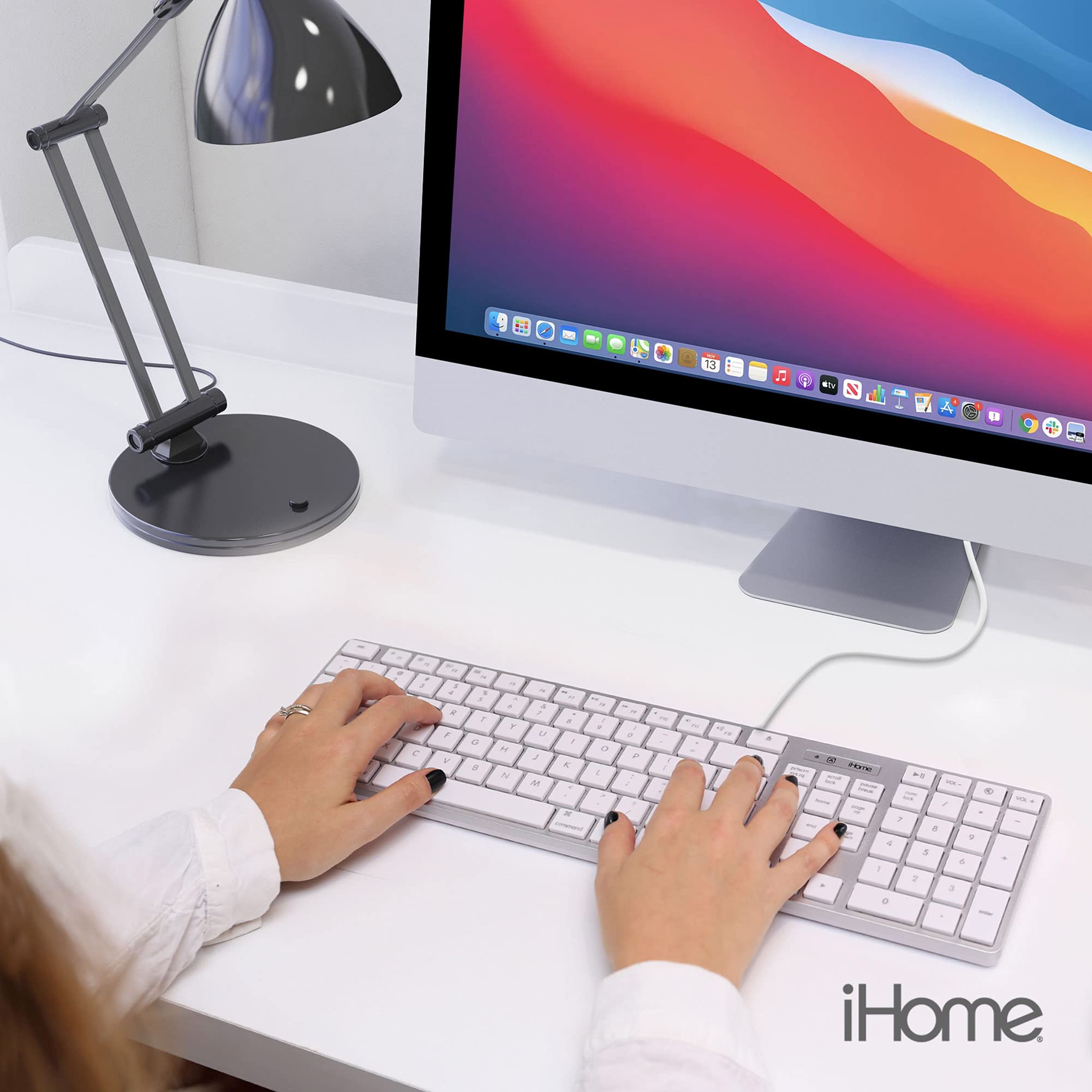 Ihome Full Size Mac Keyboard   Apple Ios Mac Imac Windows Desktop Pc Laptop   Wired