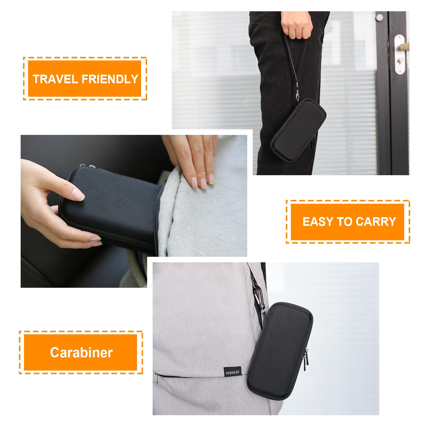 Supmay Hard Carrying Case For Garmin Xero C1 Pro Ballistic Precision Chronograph, Compact Chronograph Storage Holder With Mesh B