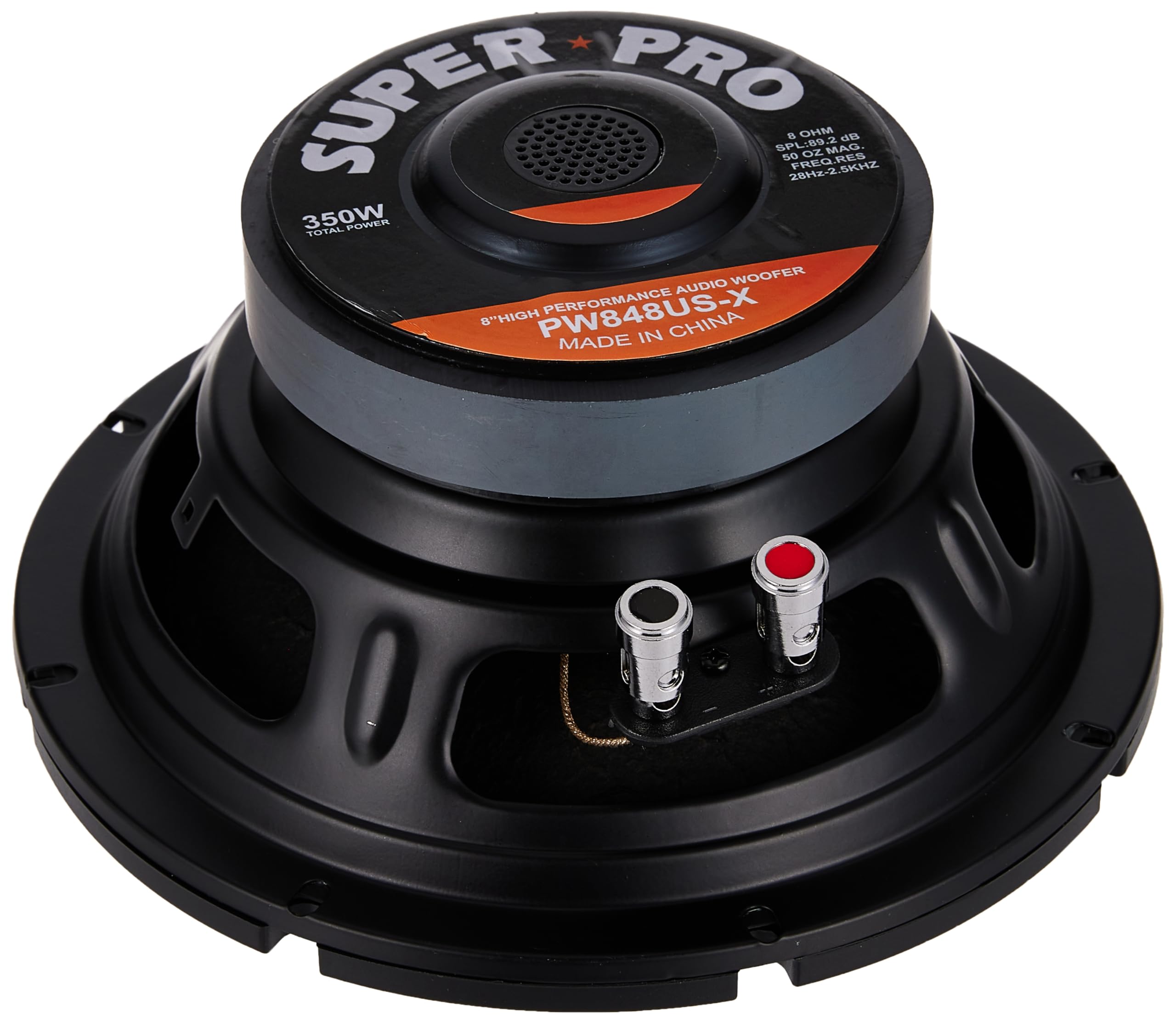 Pyramid 8 Inch Car Subwoofer Speaker   350 Watt High Powered Car Audio Sound Component Speaker System W/ 1.5 Inch High Temperatu