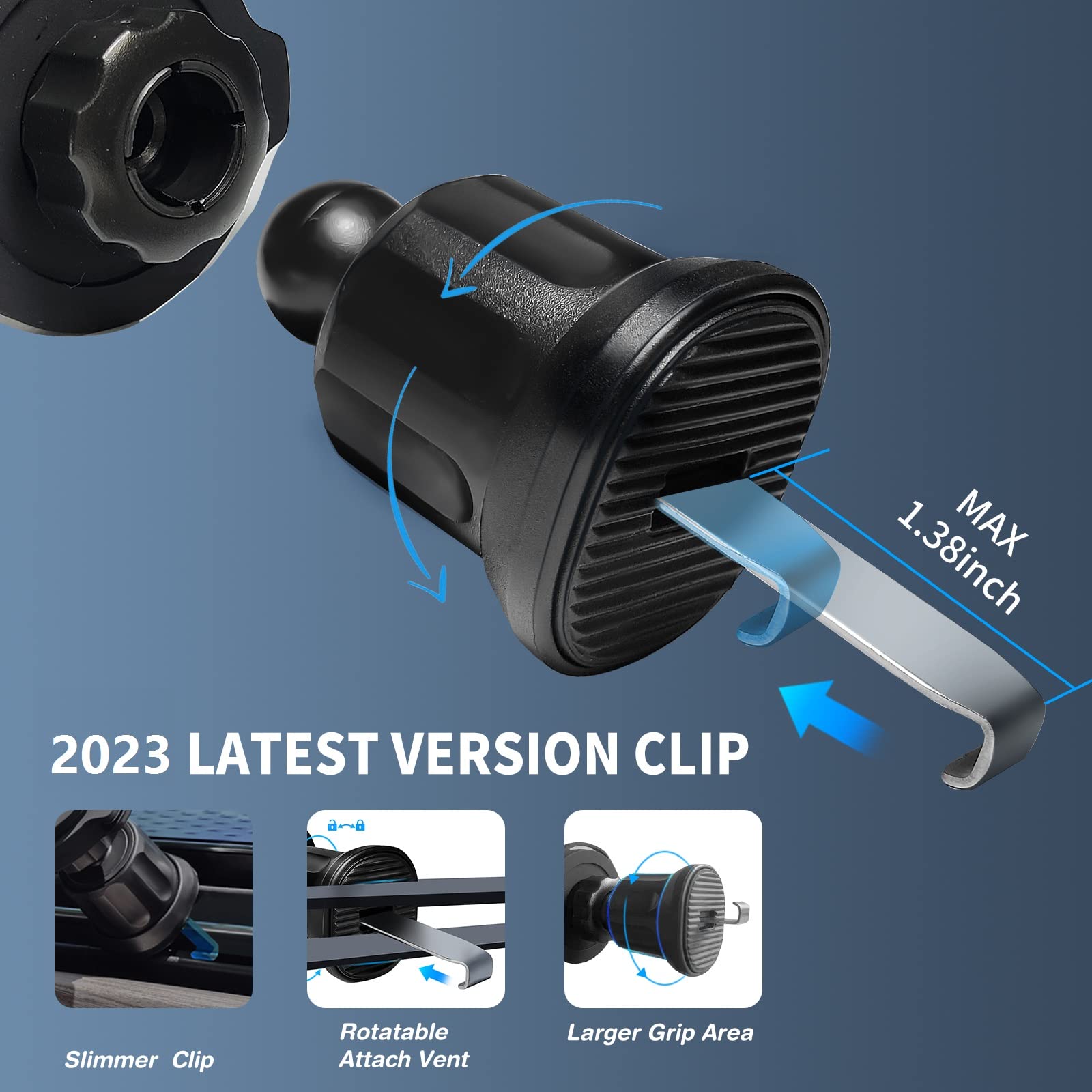 Daite Socket Phone Mount For Car Vent 360 Rotation Car Vent Phone Mount Holder Car Grips Dashboard Stand For Socket Mount Users