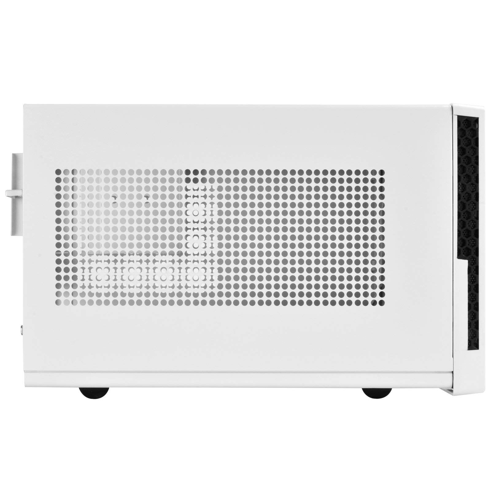 Silverstone Technology Ultra Compact Mini Itx Computer Case With Solid Front Panel White & Black (Sst Sg13Wb Q Usa)